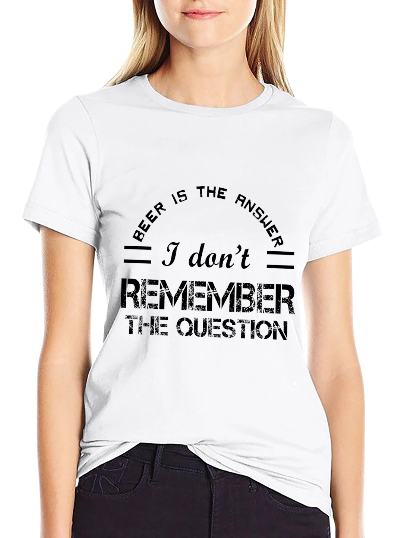 Beer is the Answer Funny Graphic Tee