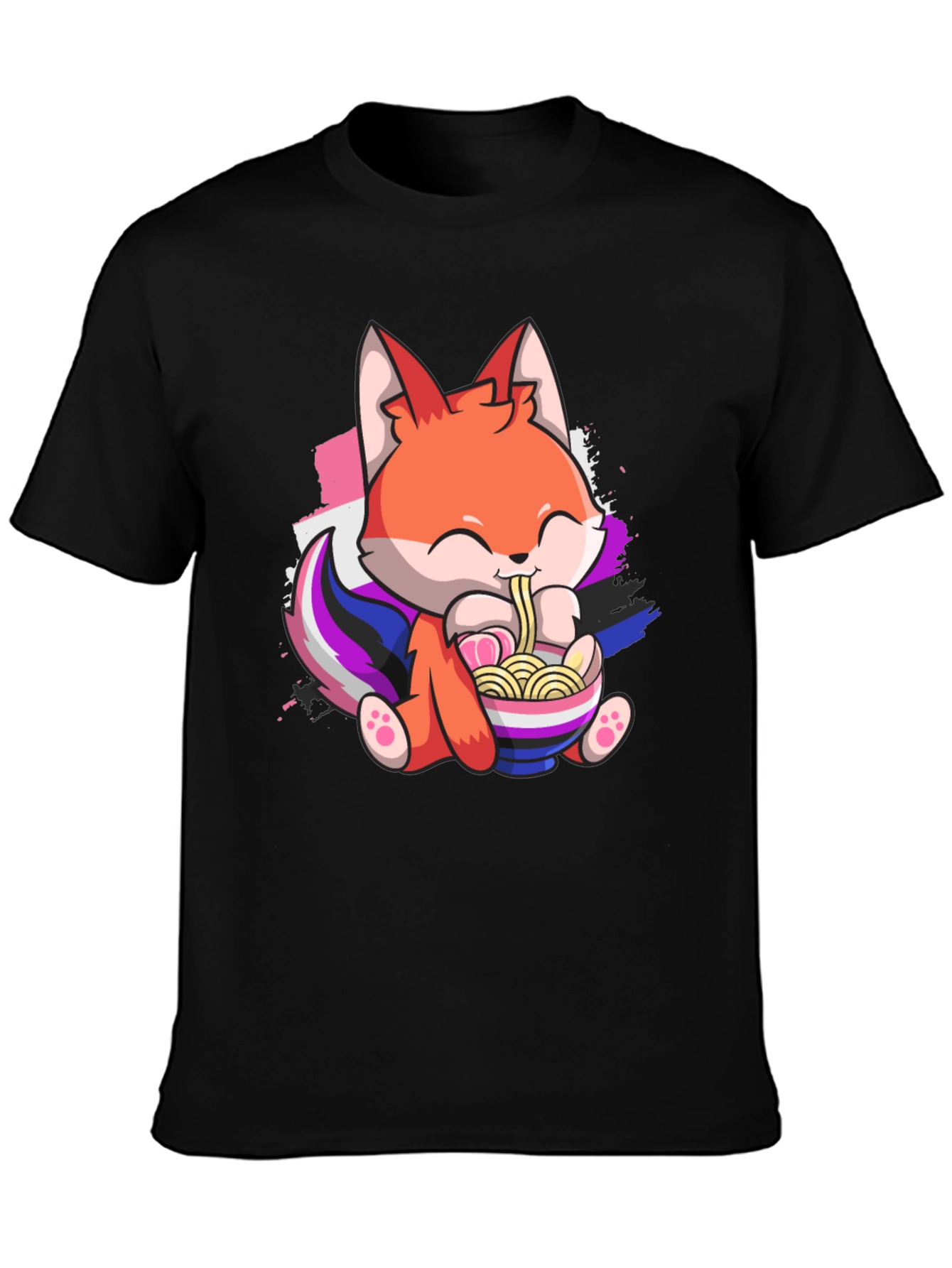 Fox Ramen Pride Graphic T-Shirt