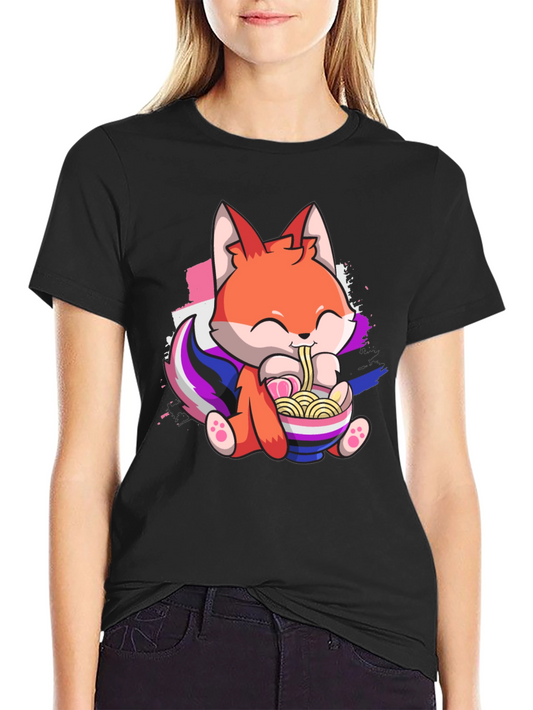 Fox Ramen Pride Graphic T-Shirt