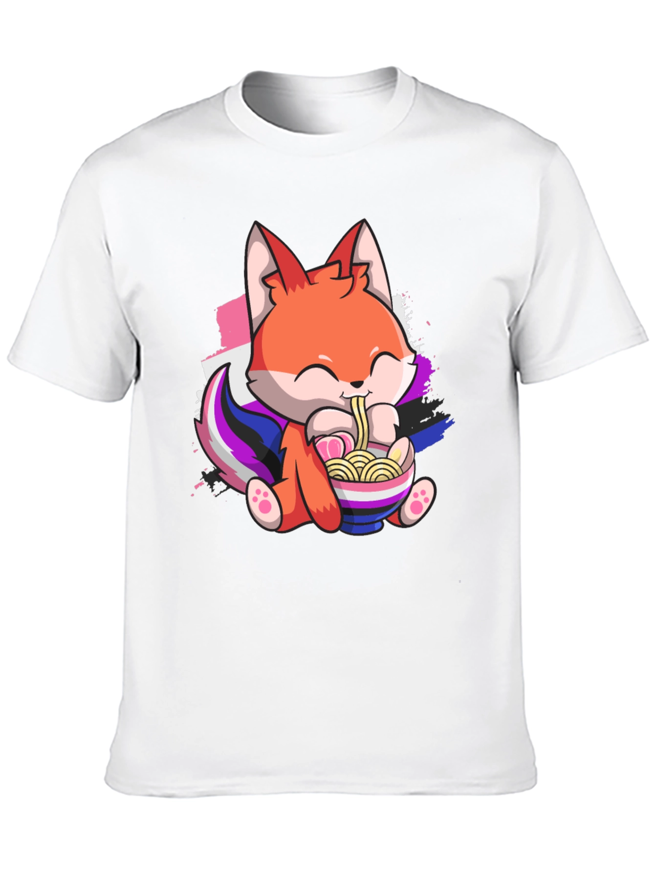 Fox Ramen Pride Graphic T-Shirt