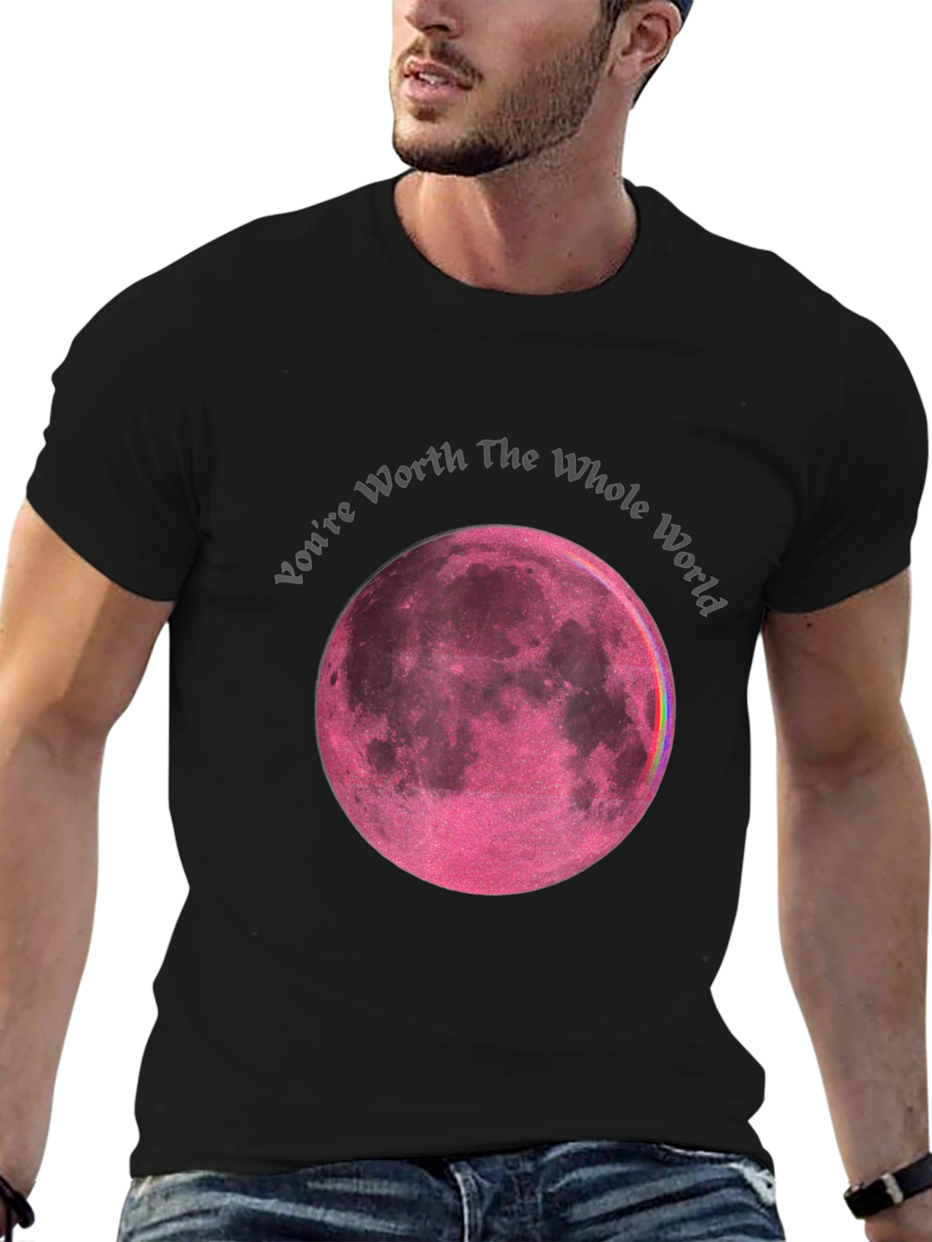 Worth the World Moon Graphic T-Shirt