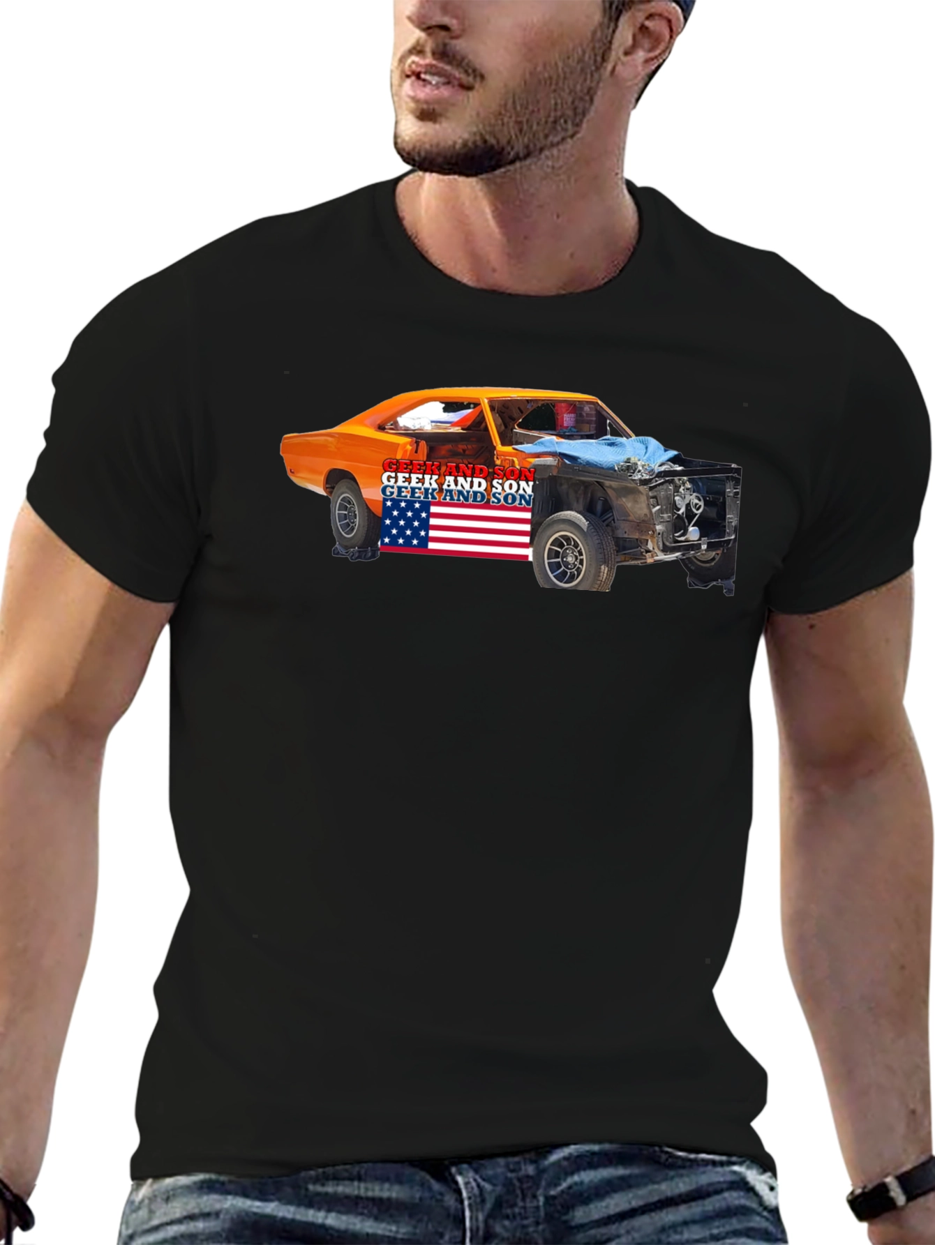 Geek and Son Car Graphic Tee
