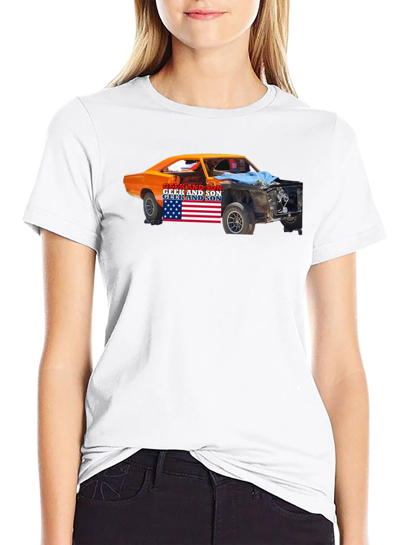 Geek and Son Car Graphic Tee