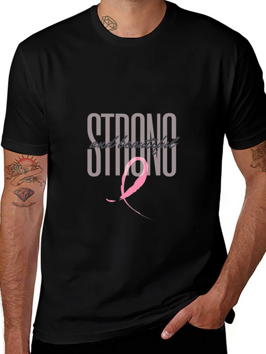 Strong & Beautiful Breast Cancer Awareness T-Shirt
