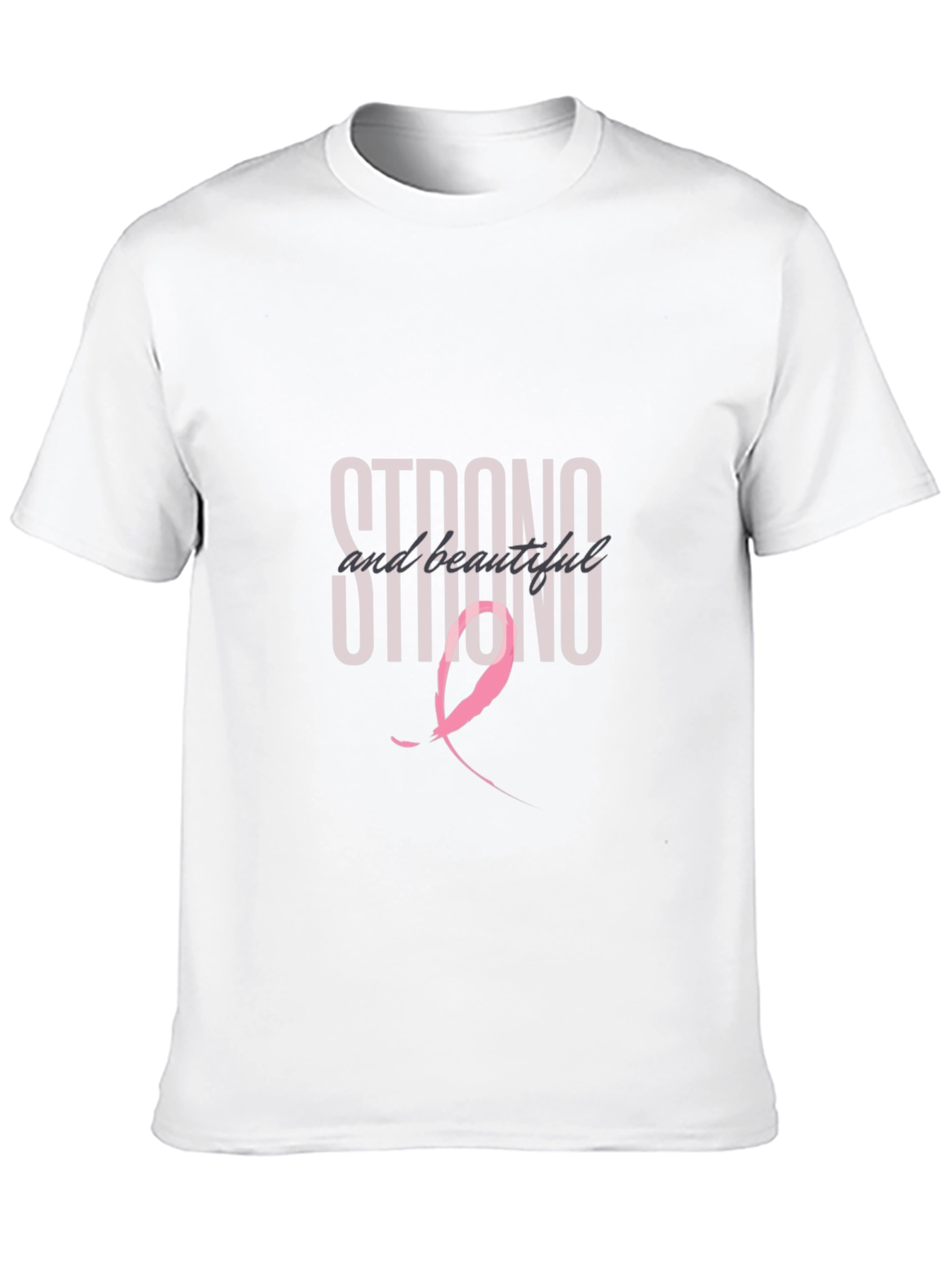 Strong & Beautiful Breast Cancer Awareness T-Shirt