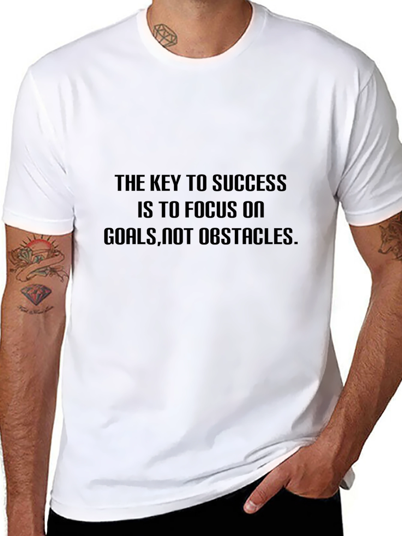 Focus on Goals Black T-Shirt