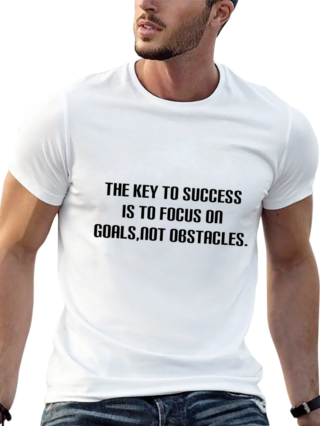Focus on Goals Black T-Shirt