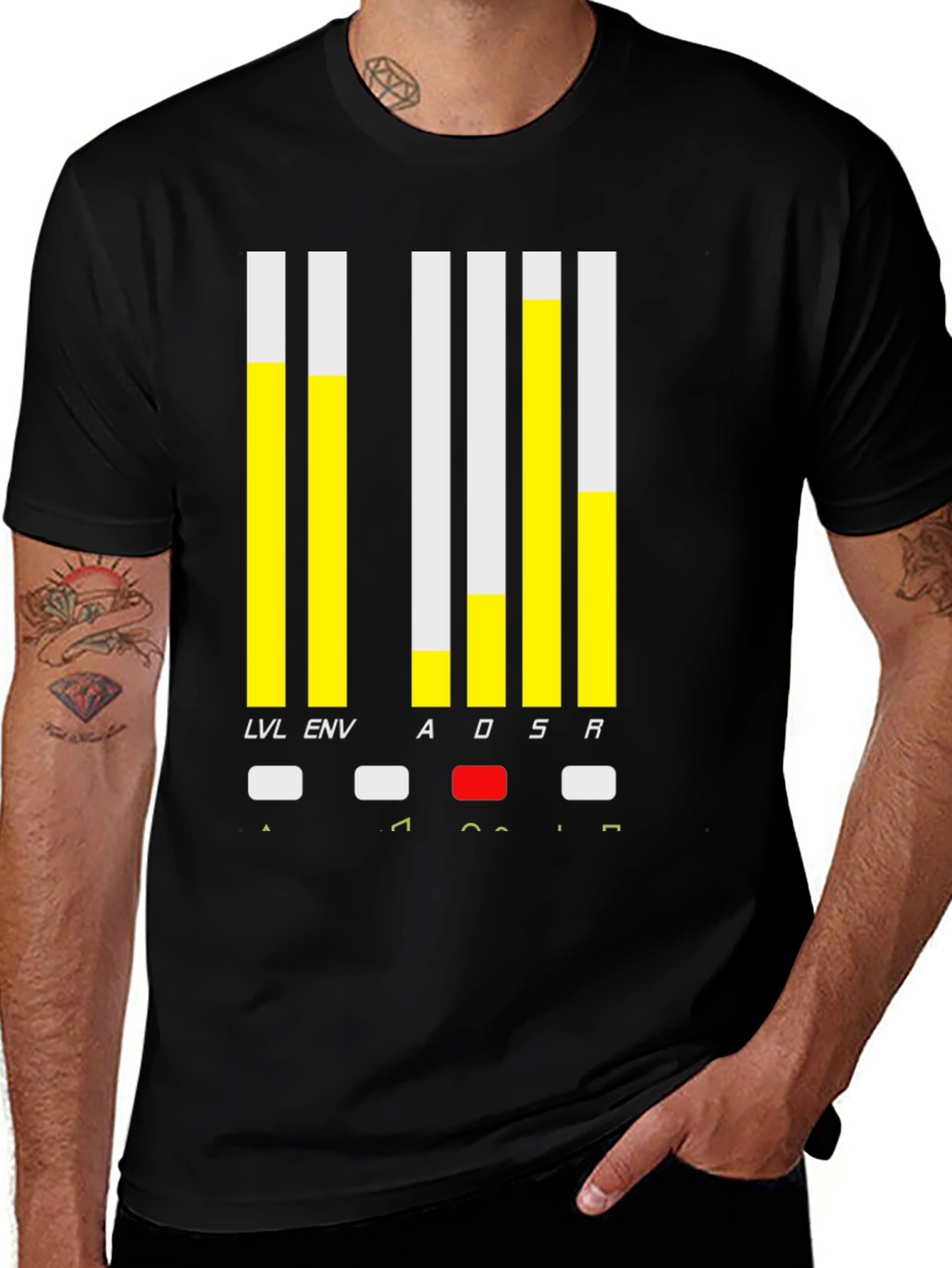 Synthesizer ADSR T-Shirt - Electronic Music Tee