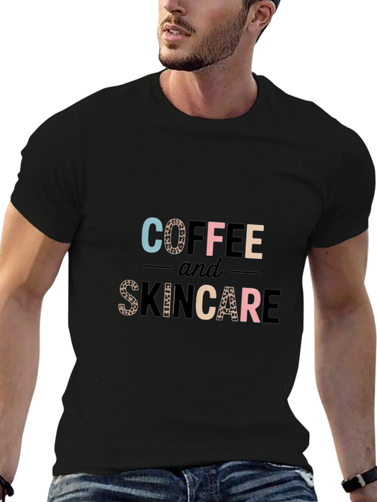 Coffee and Skincare Graphic T-Shirt