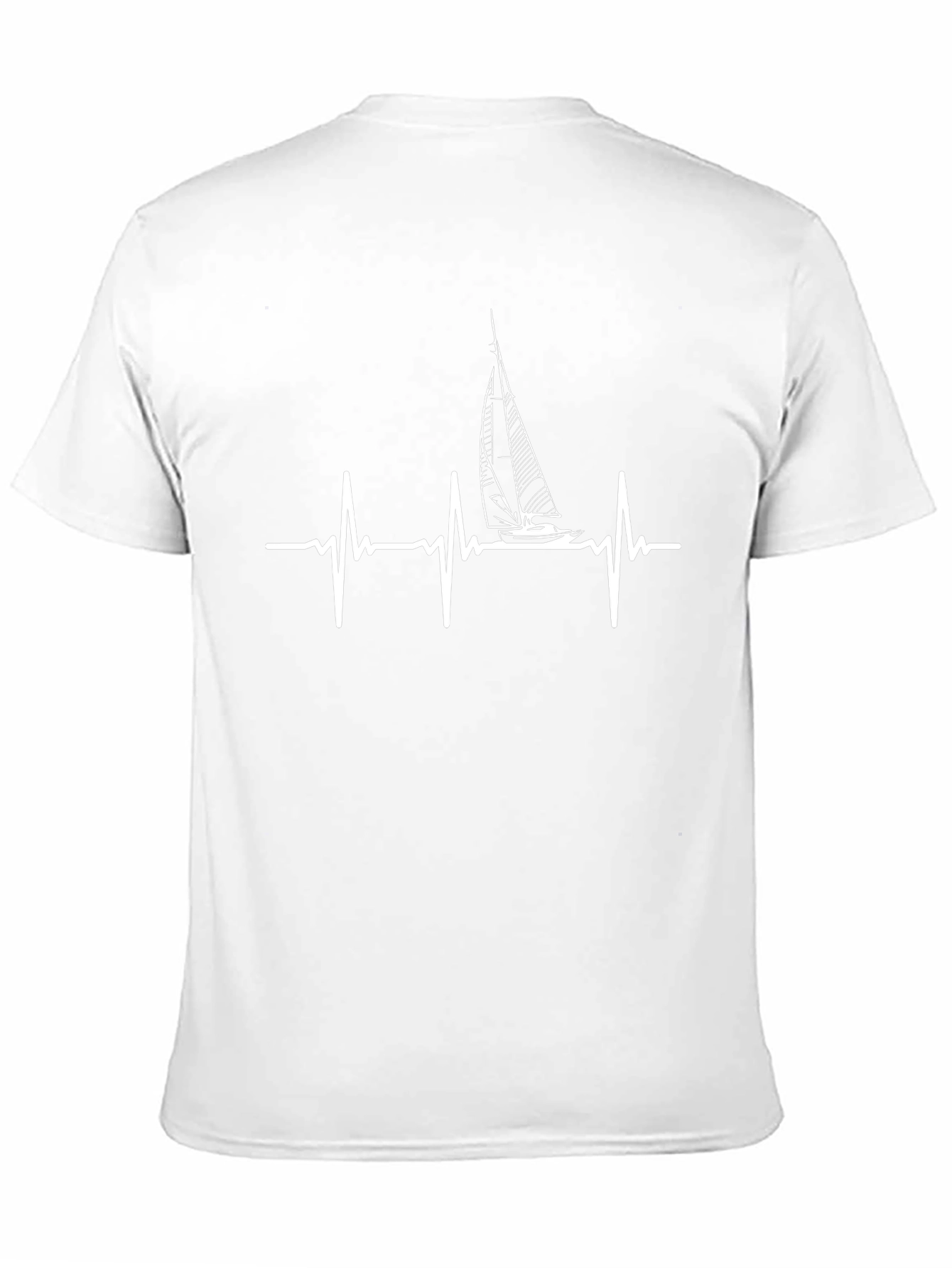 Sailboat Heartbeat T-Shirt - Nautical Tee