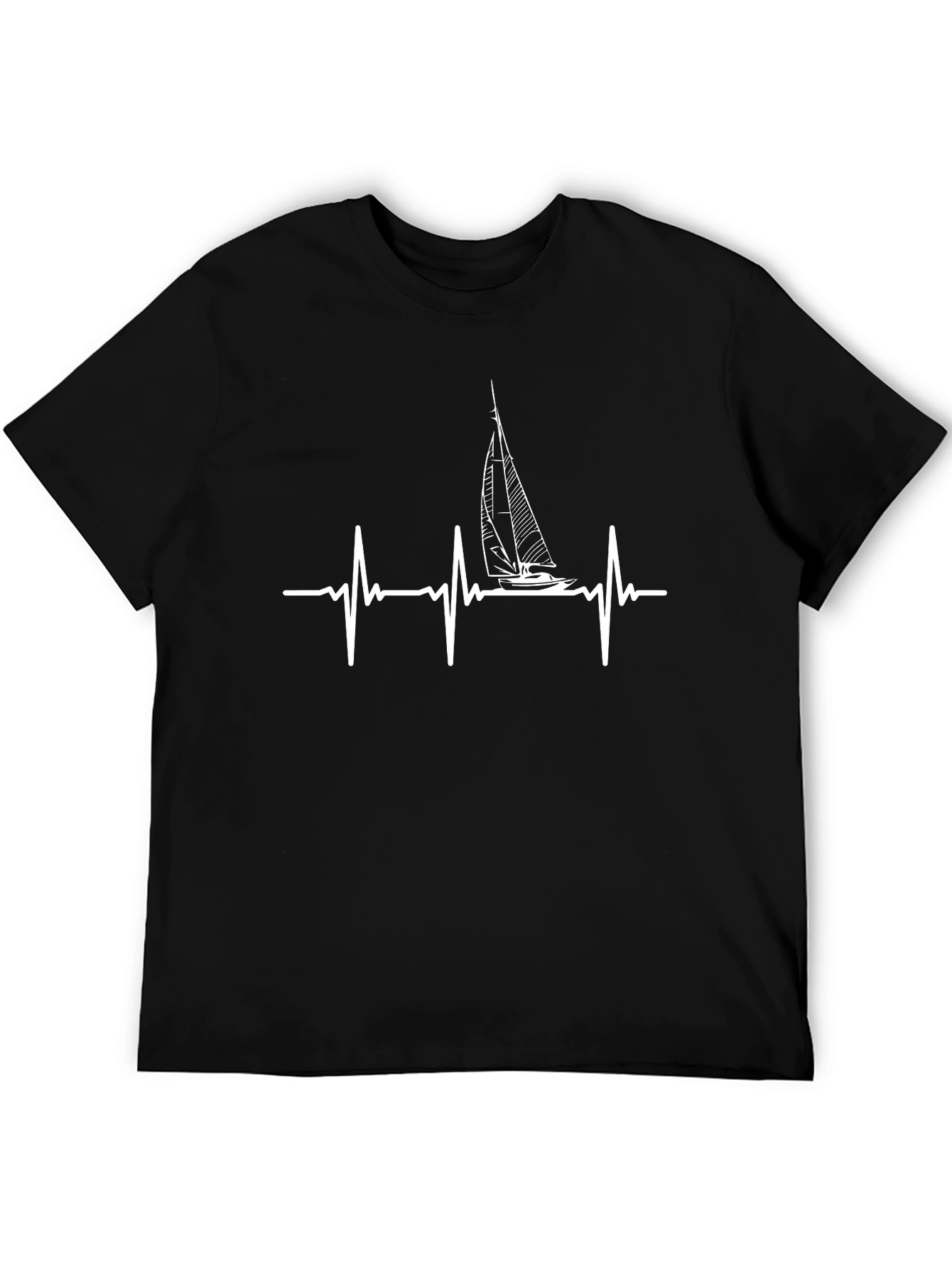 Sailboat Heartbeat T-Shirt - Nautical Tee