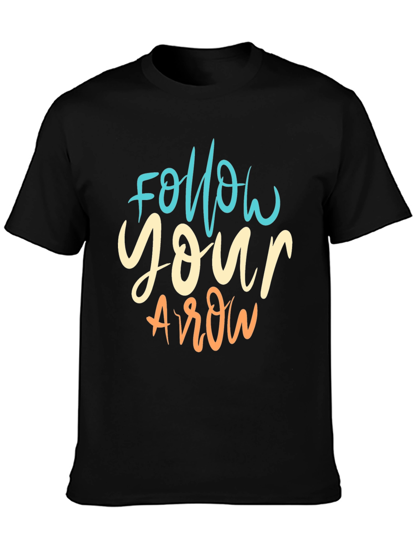 Follow Your Arrow Graphic Tee - Stylish Black T-Shirt