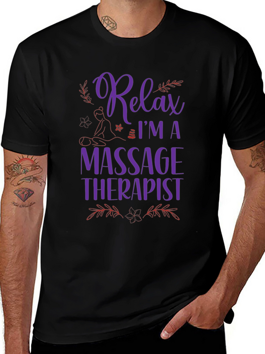 Relax Massage Therapist Graphic T-Shirt