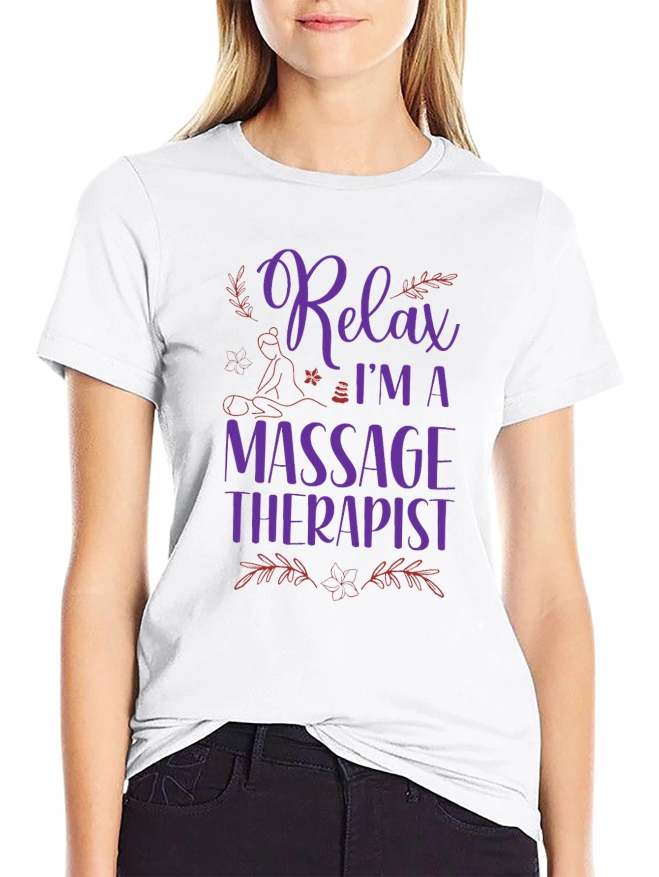 Relax Massage Therapist Graphic T-Shirt
