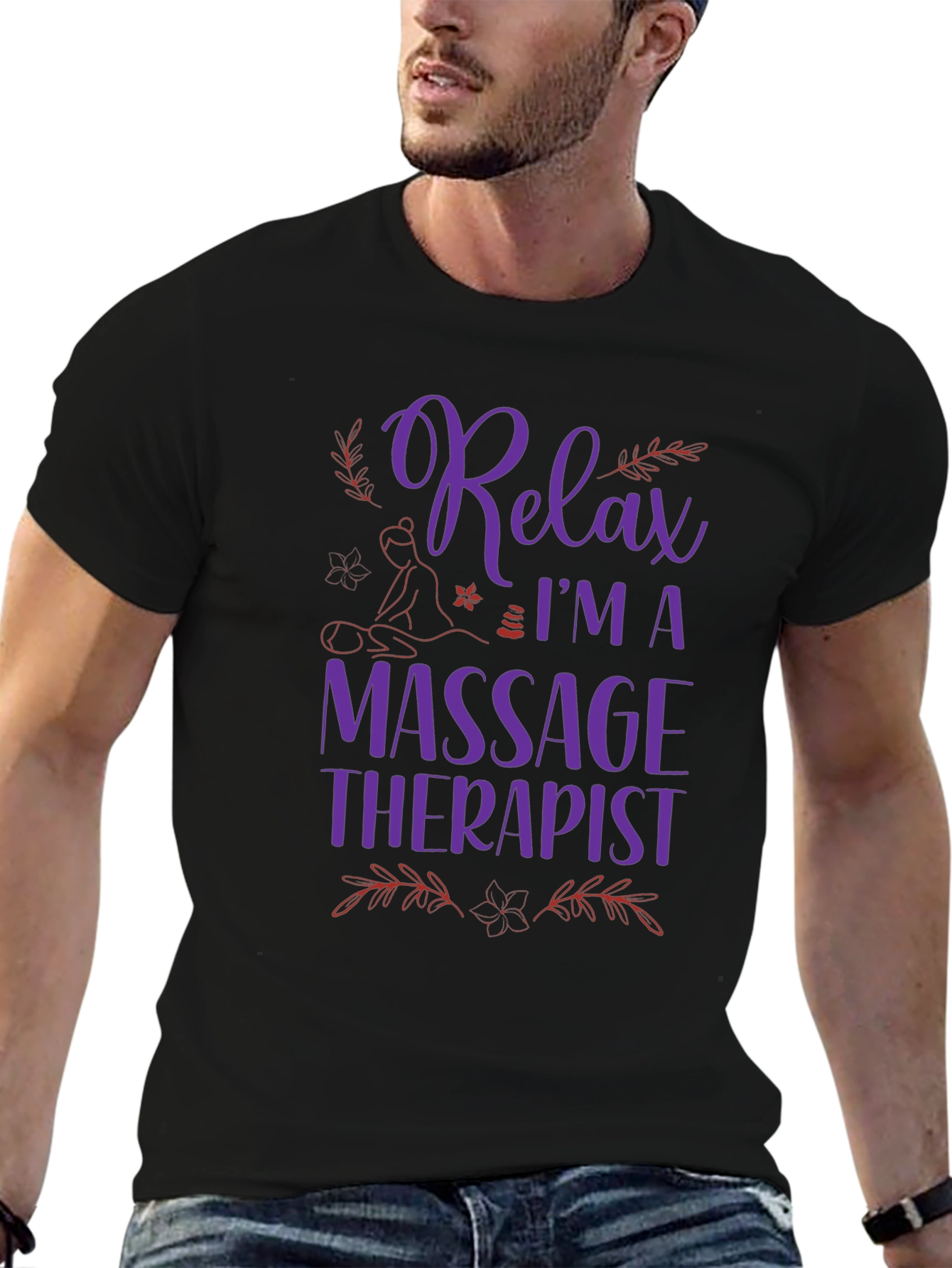 Relax Massage Therapist Graphic T-Shirt