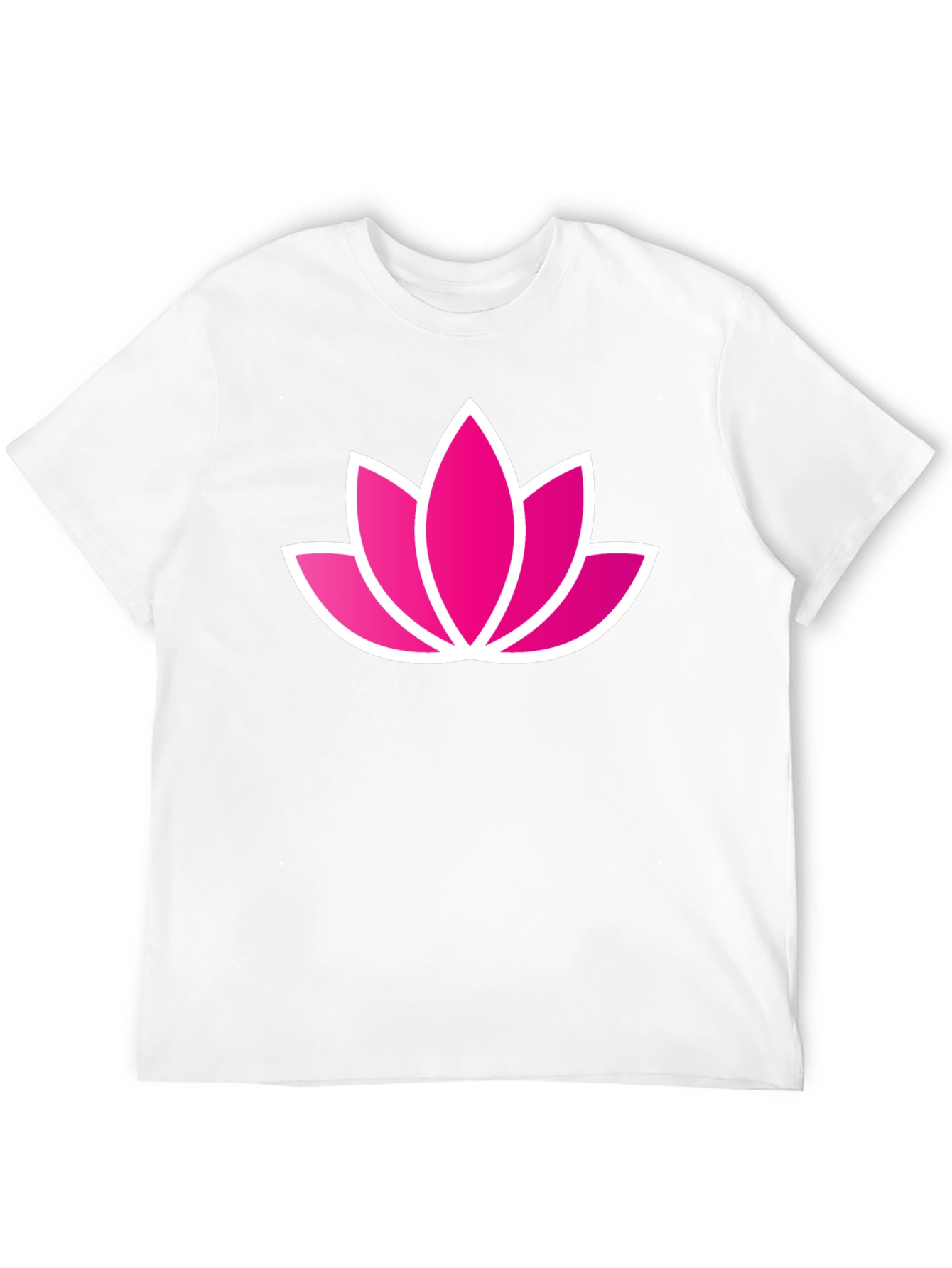 Lotus Flower Graphic Black T-Shirt
