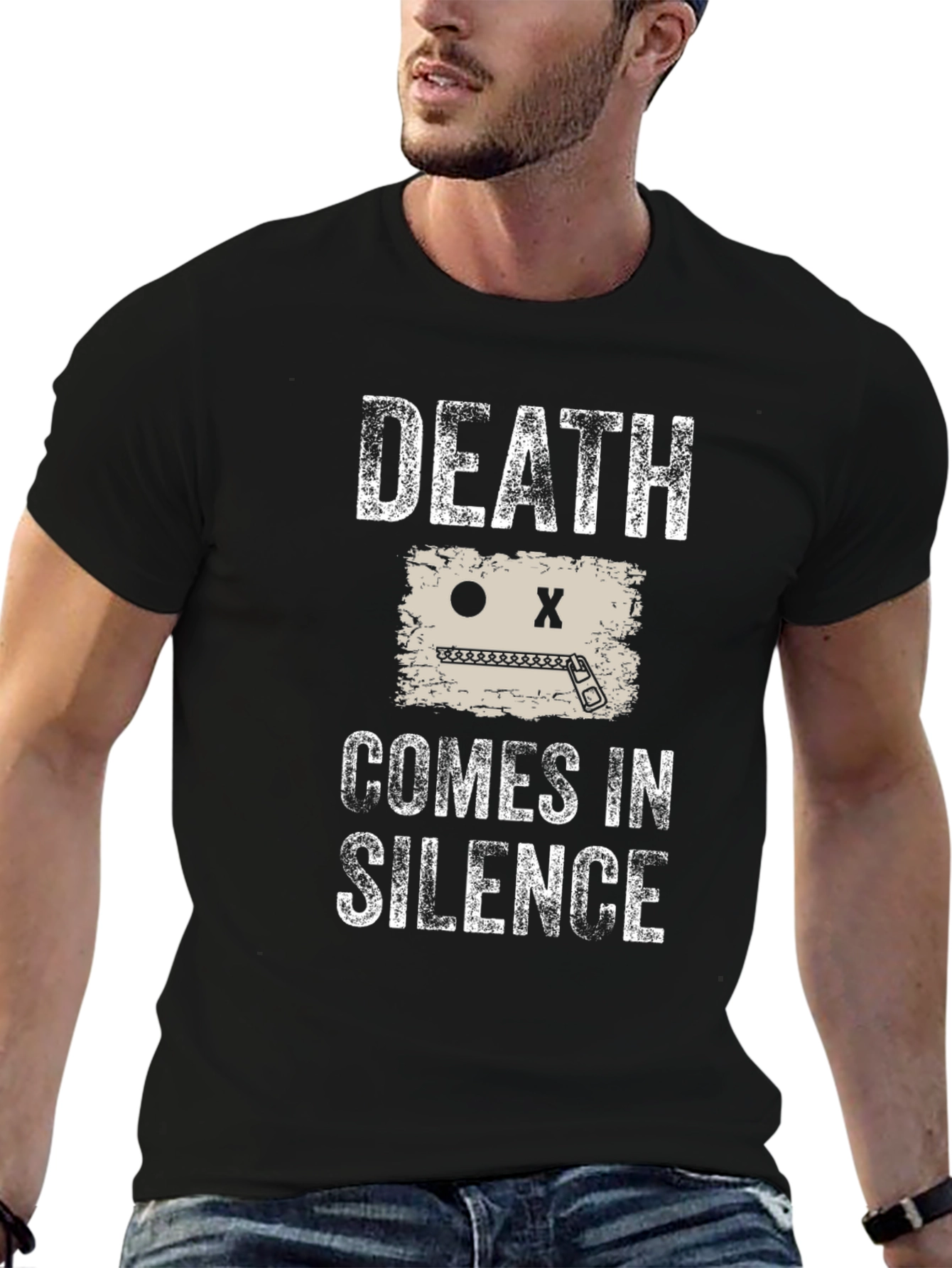 Death Comes In Silence T-Shirt - Graphic Tee
