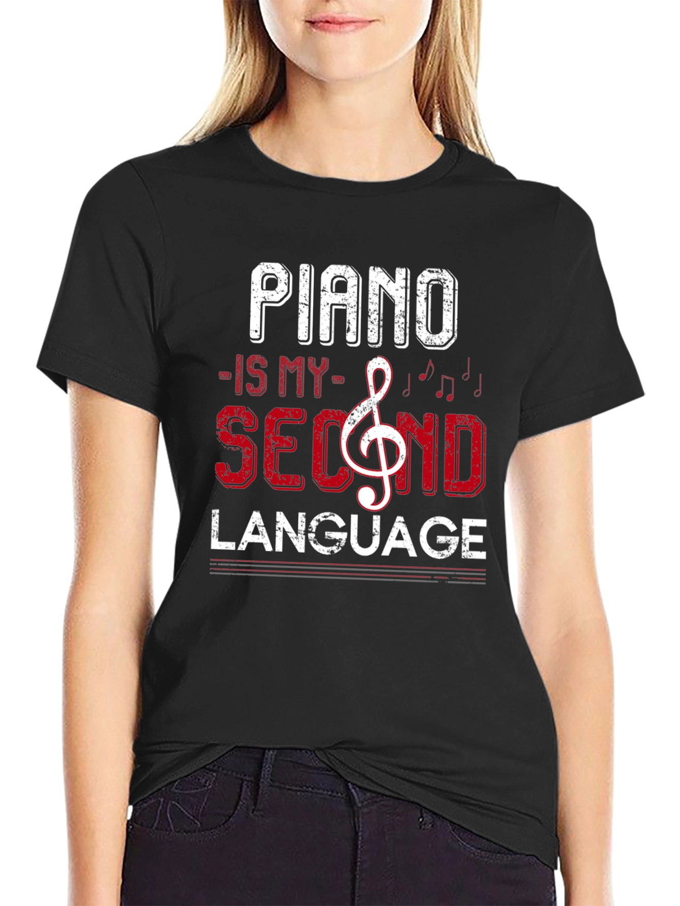 Piano Is My Second Language T-Shirt