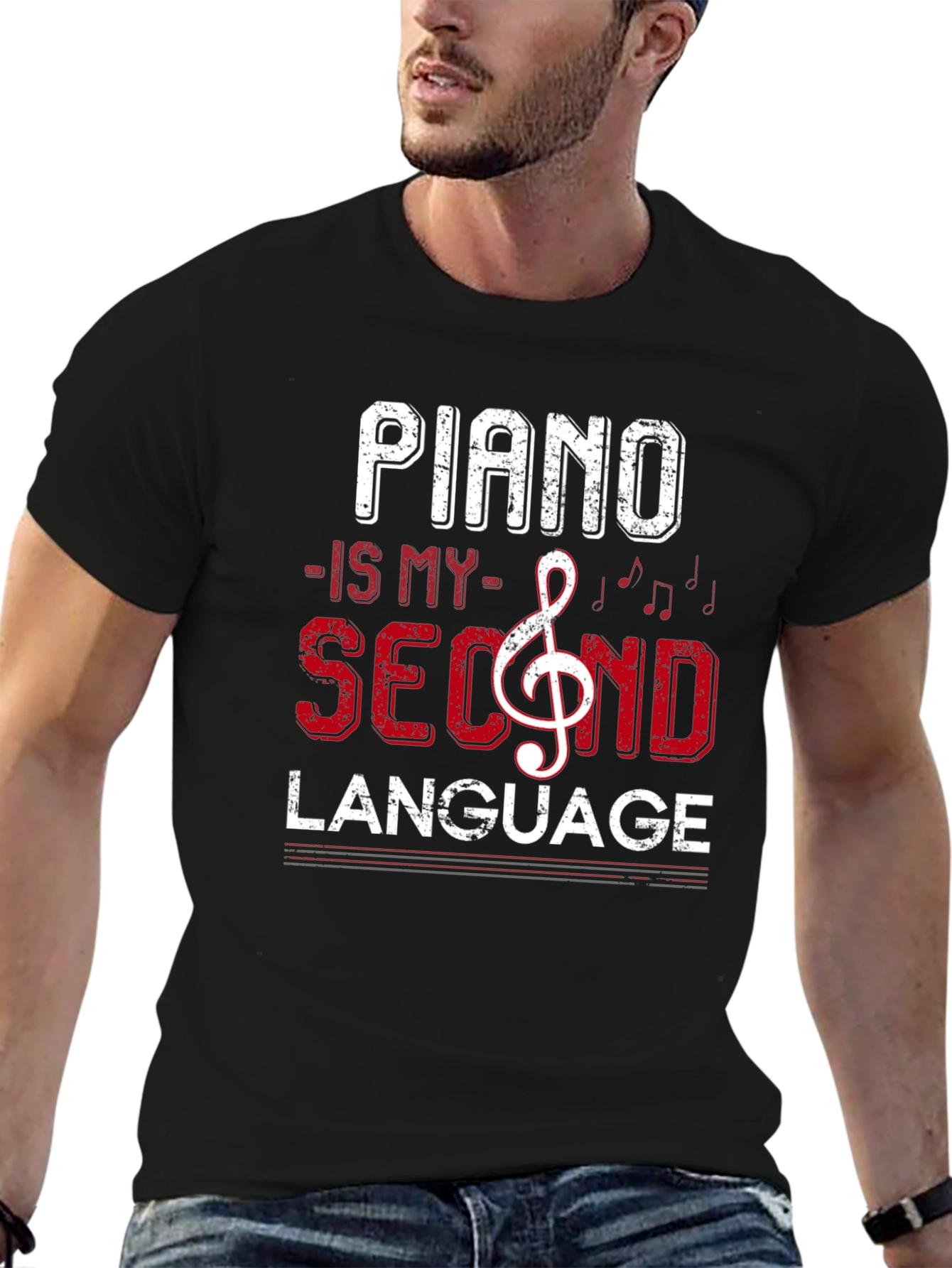 Piano Is My Second Language T-Shirt