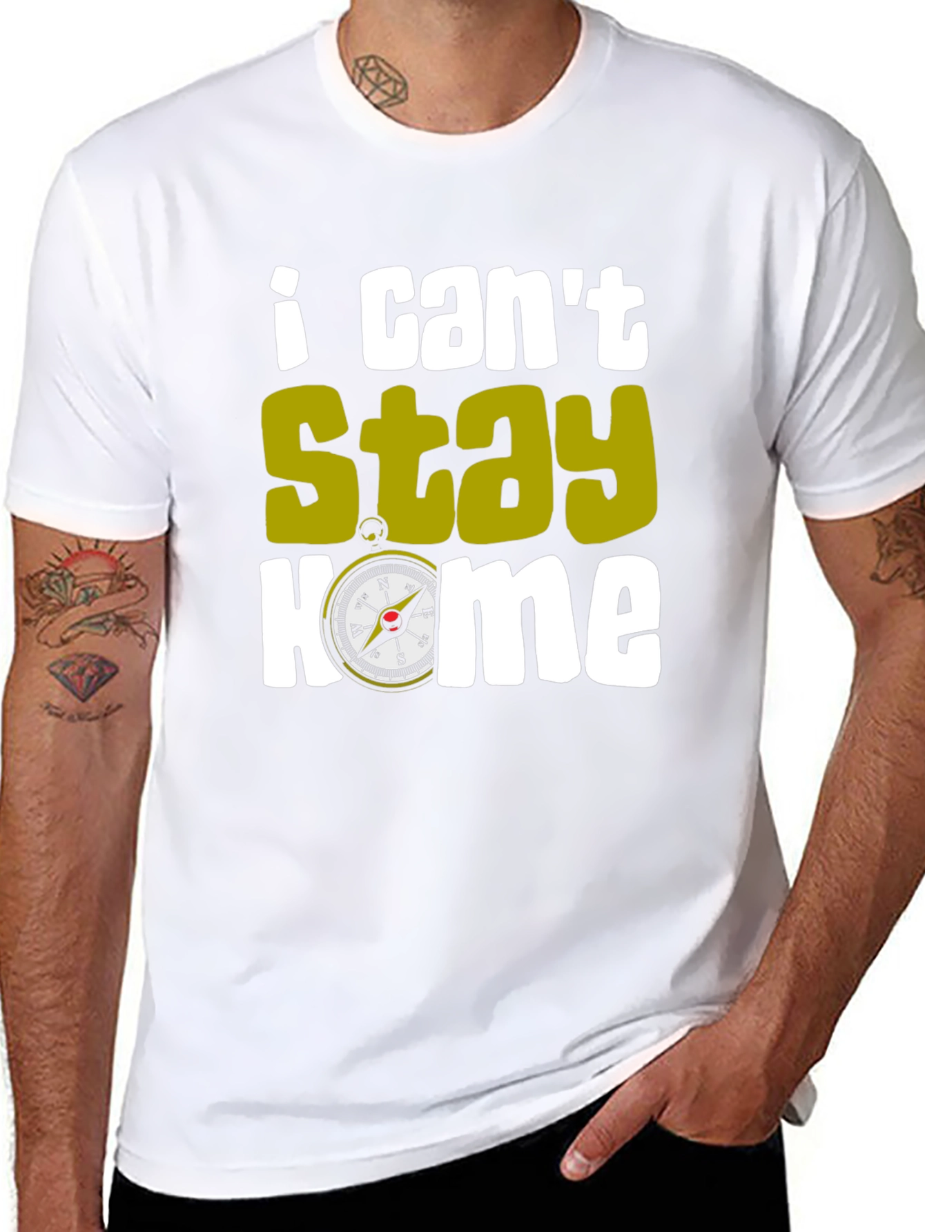 I Cant Stay Home Compass T-Shirt