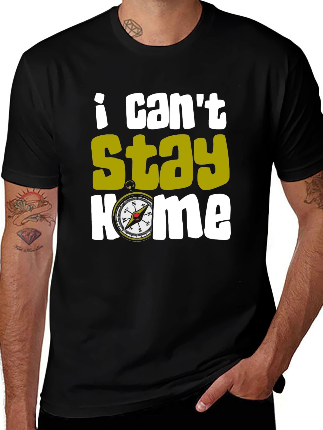 I Cant Stay Home Compass T-Shirt