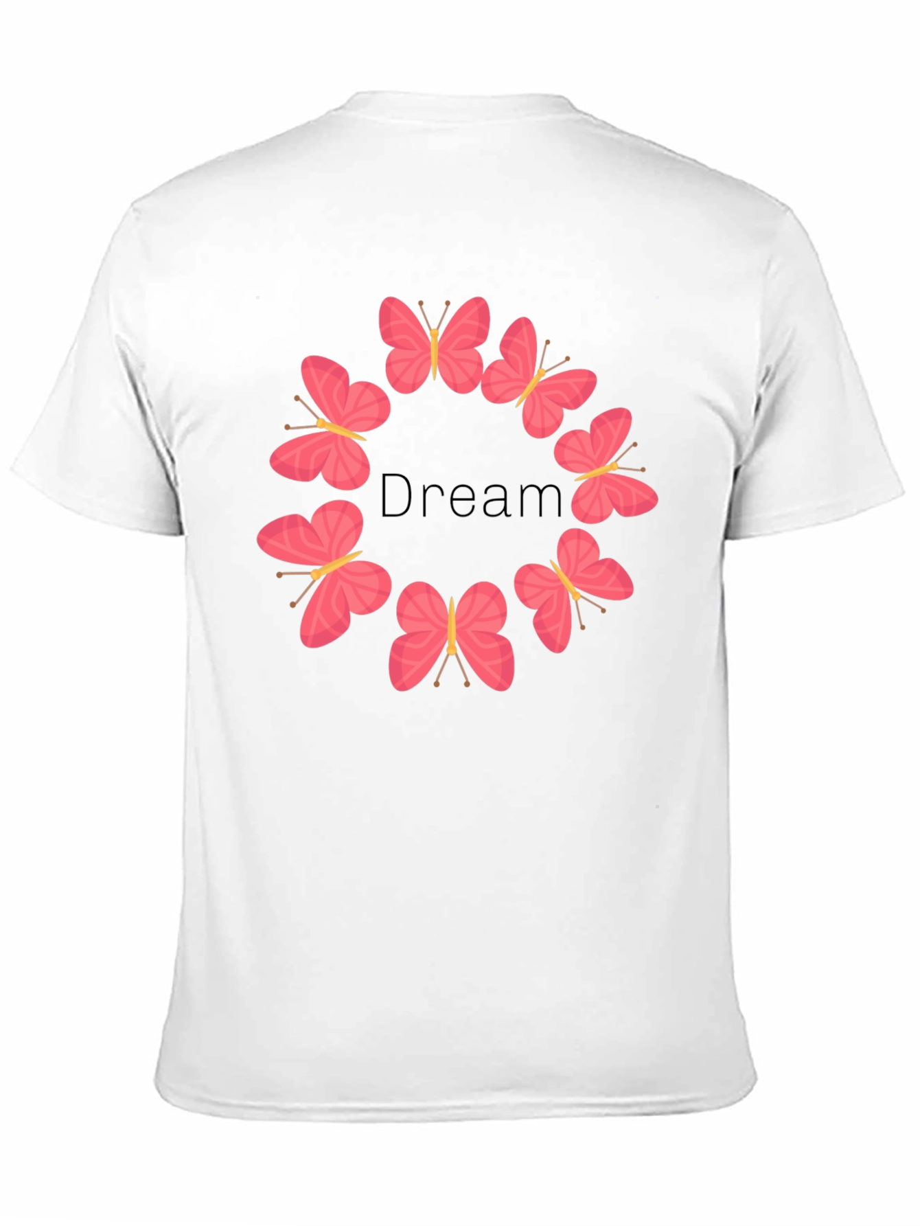 Dream Butterfly Graphic Tee - Stylish Black T-Shirt