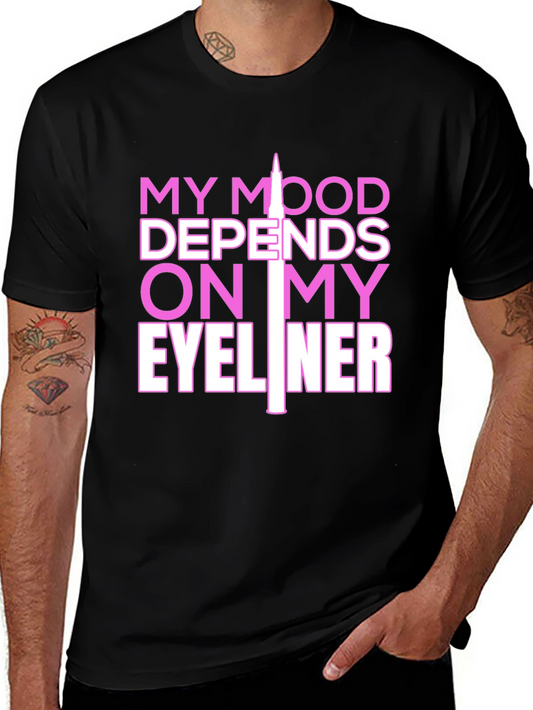 My Mood Eyeliner Graphic Tee - Black