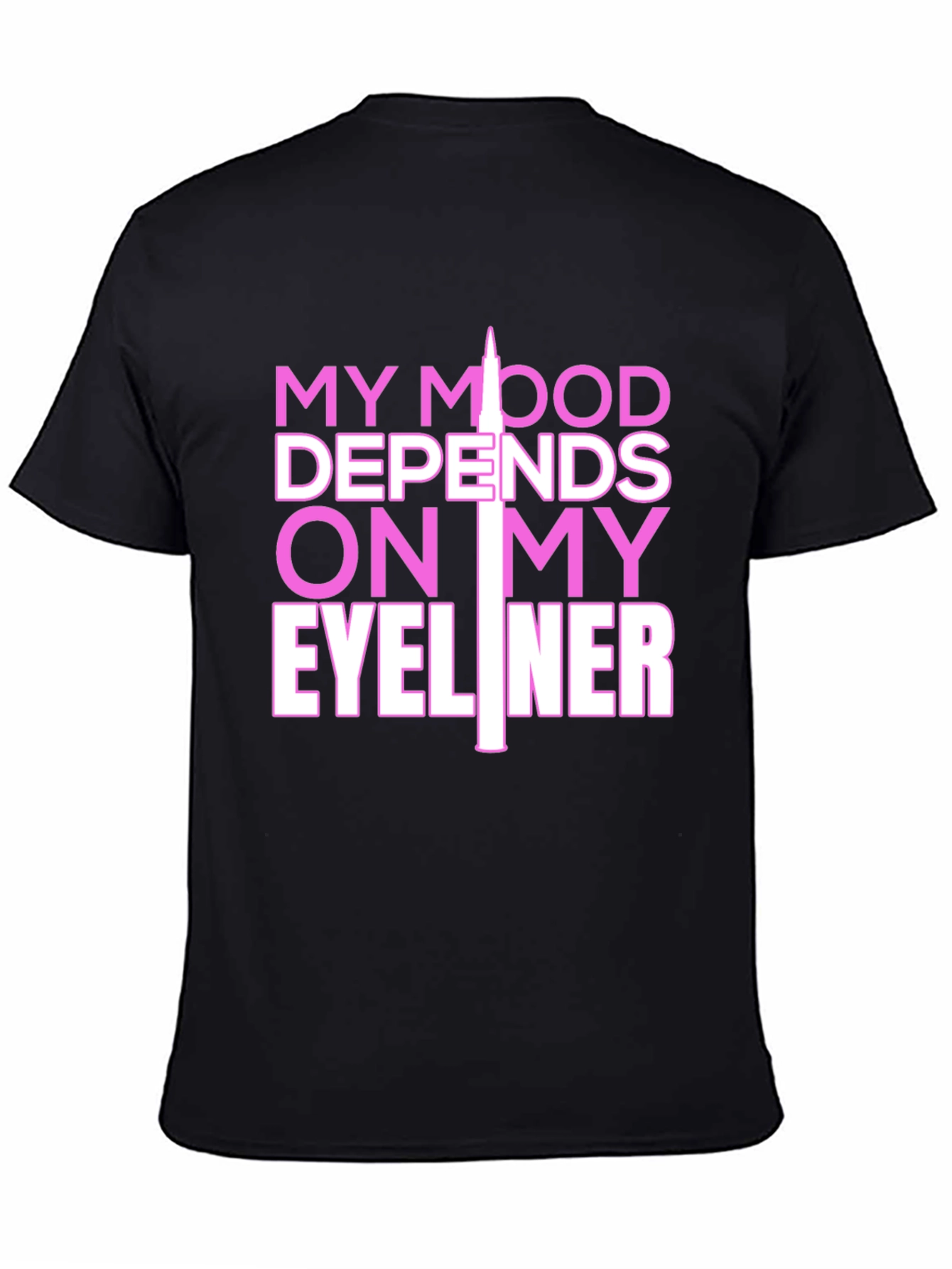My Mood Eyeliner Graphic Tee - Black