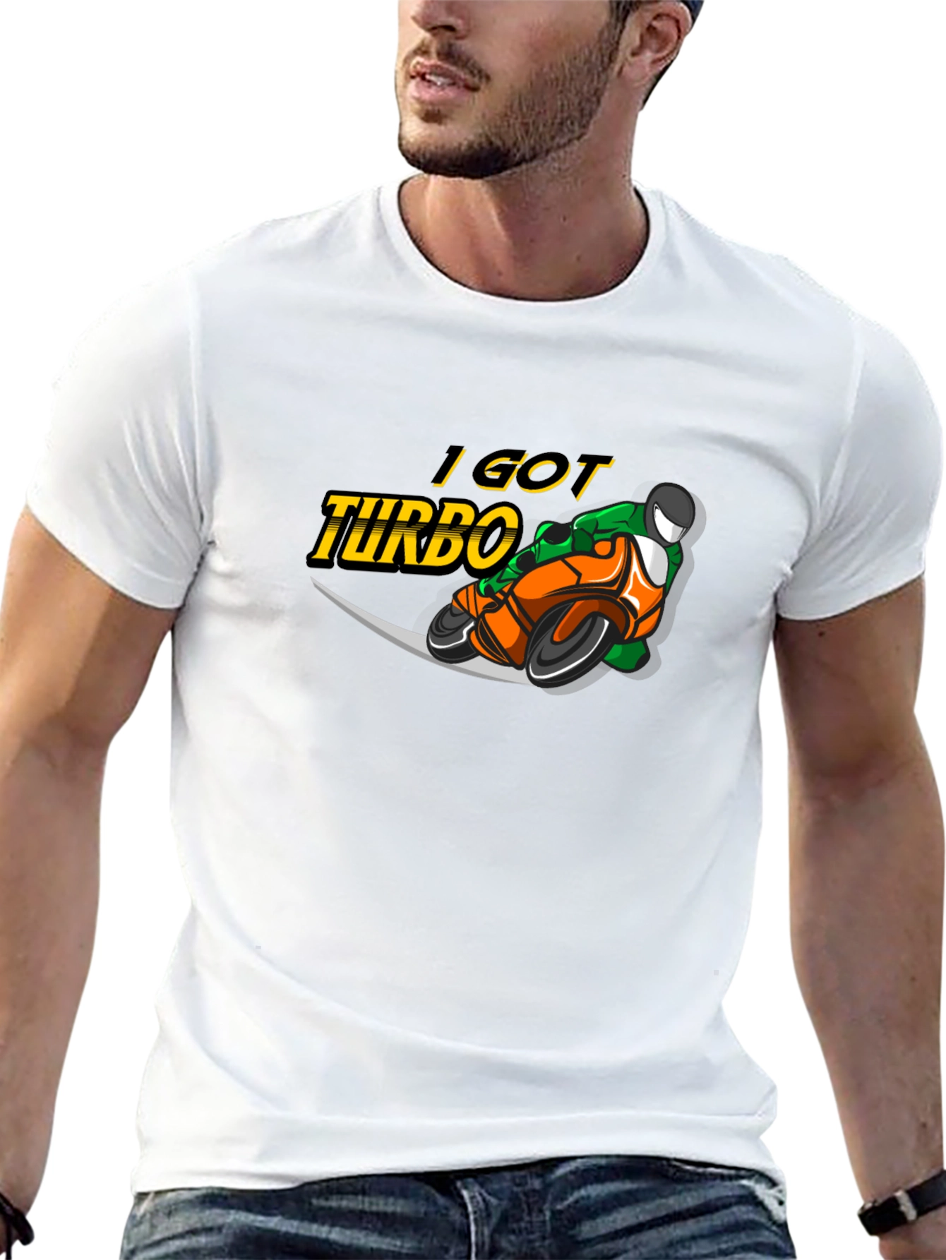 I Got Turbo T-Shirt - Motorcycle Design