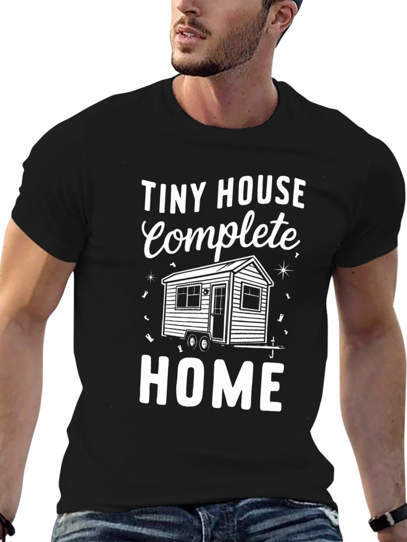 Tiny House Complete Home Black T-Shirt