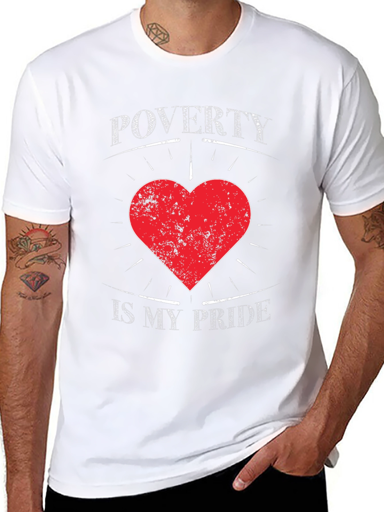 Poverty Pride T-Shirt - Edgy Graphic Tee