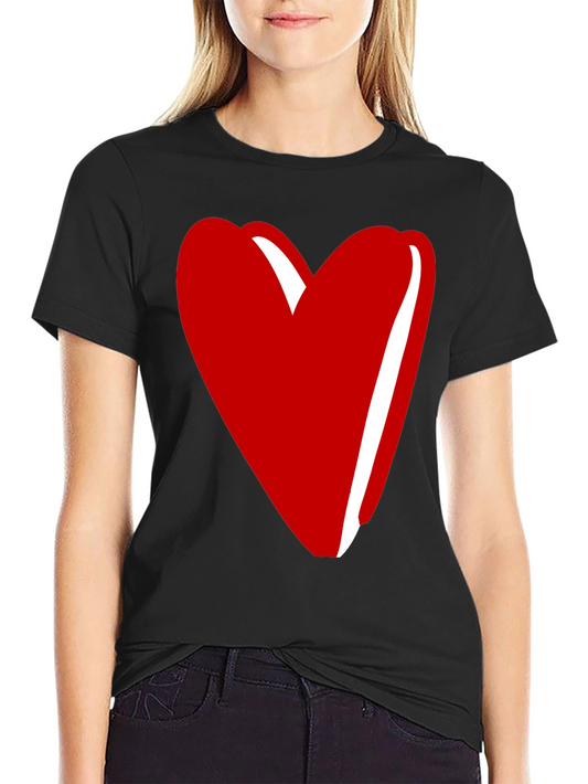 Heart Graphic Tee - Stylish Unisex Crew Neck T-Shirt