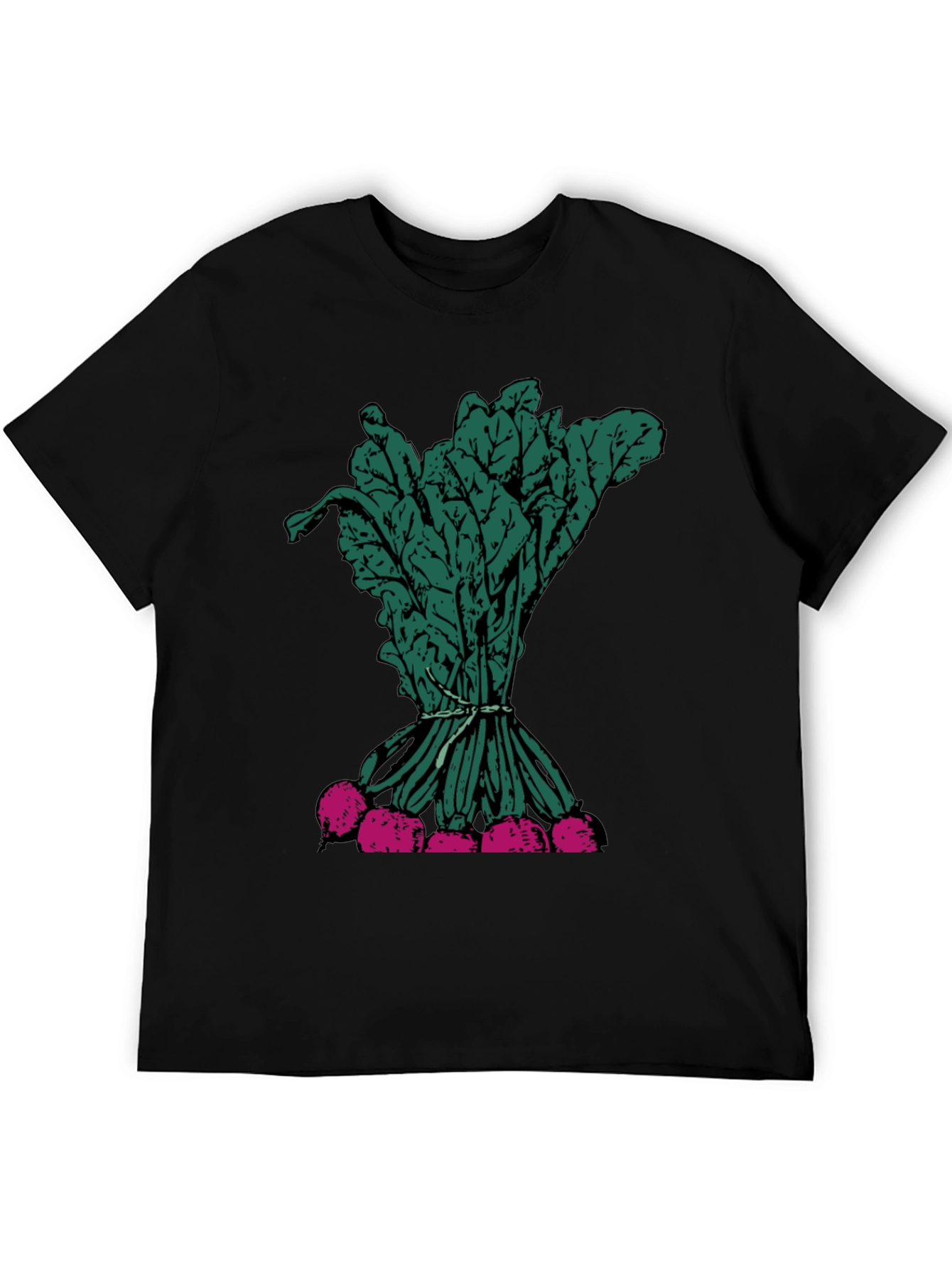Radish Graphic Tee - Fresh Vegetable Print