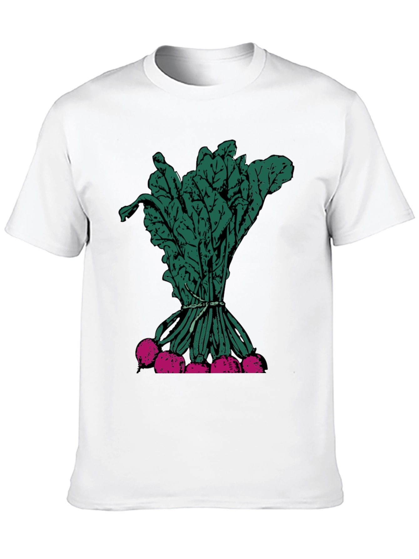 Radish Graphic Tee - Fresh Vegetable Print