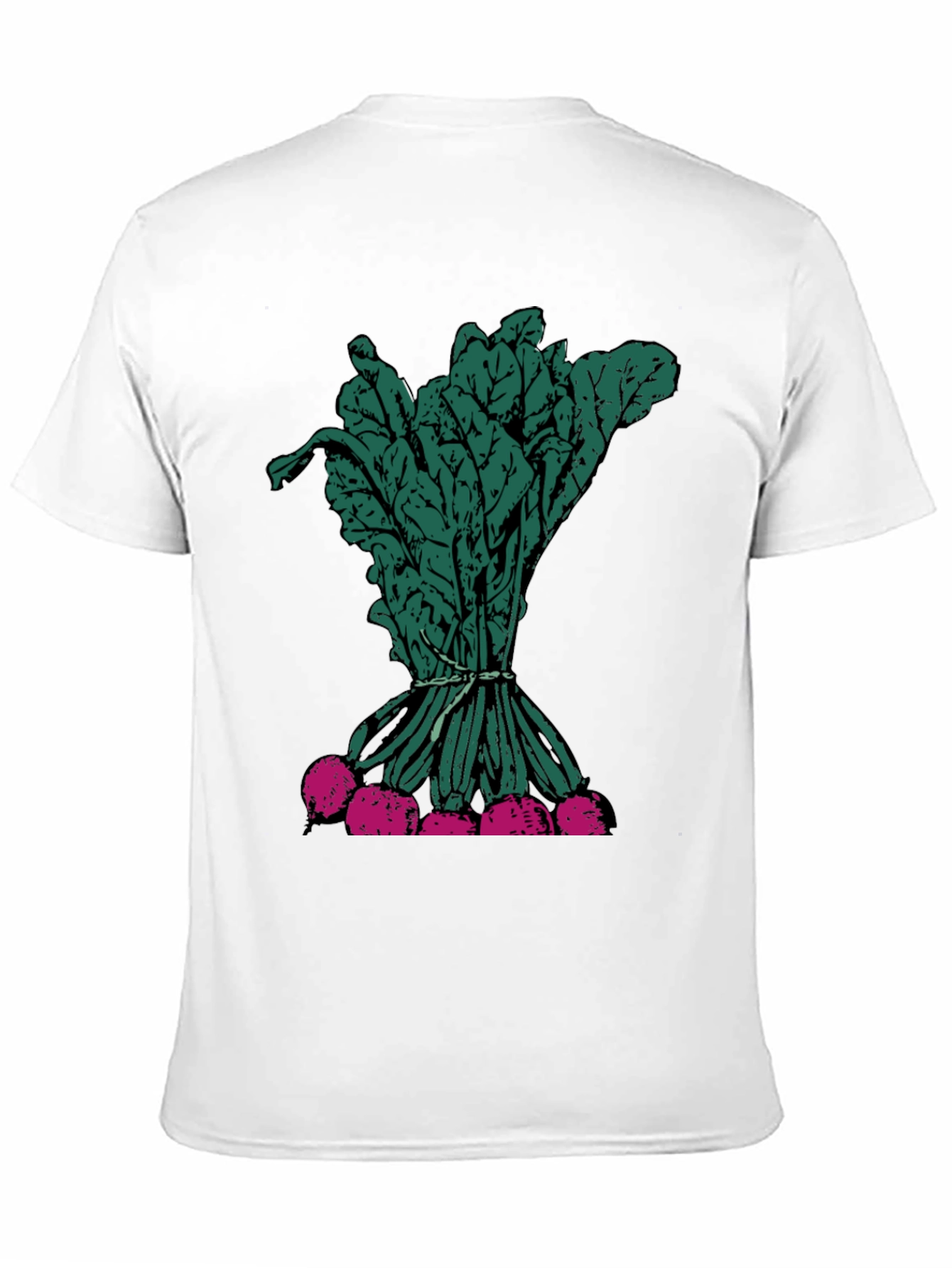 Radish Graphic Tee - Fresh Vegetable Print