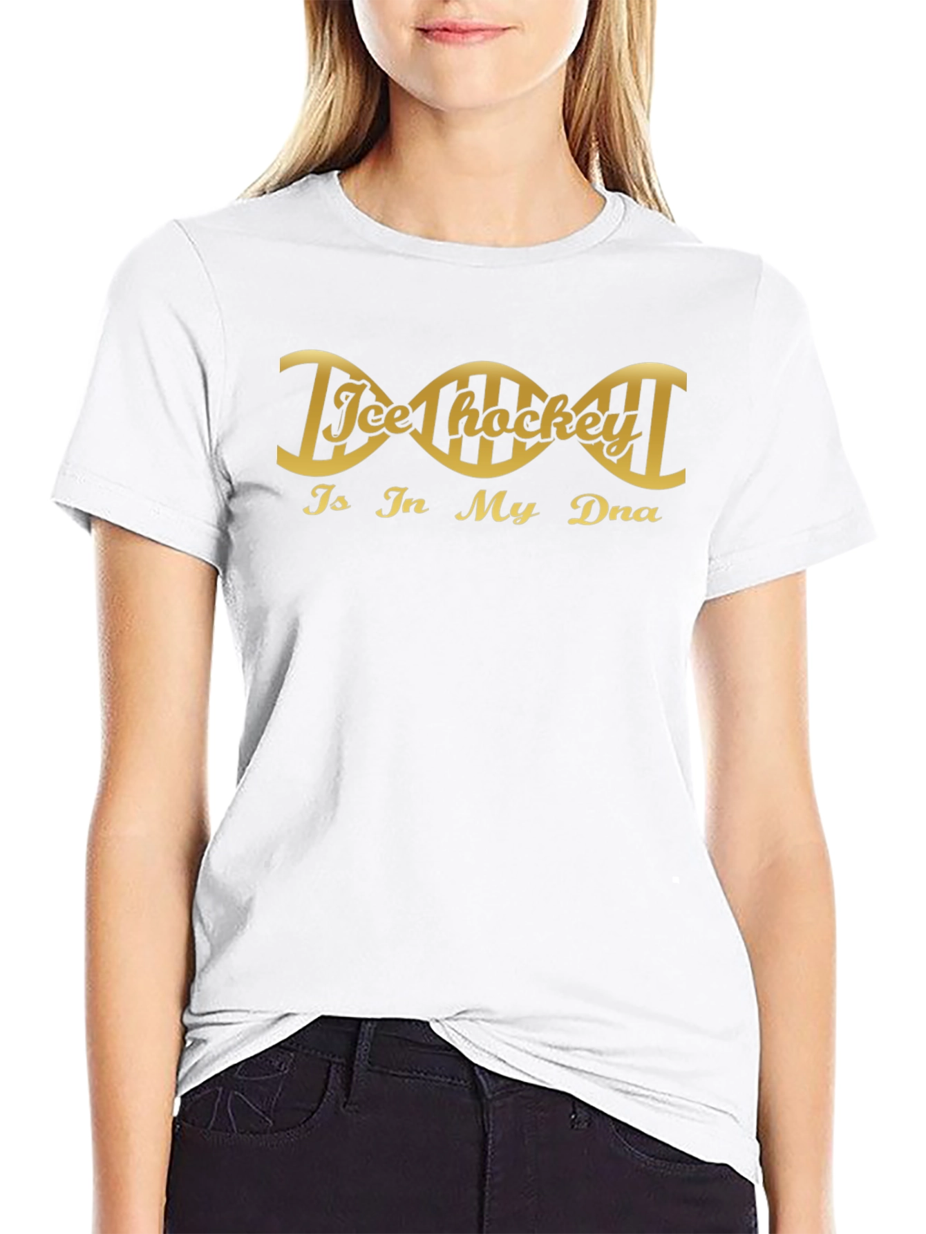 Ice Hockey is in My DNA Graphic Tee
