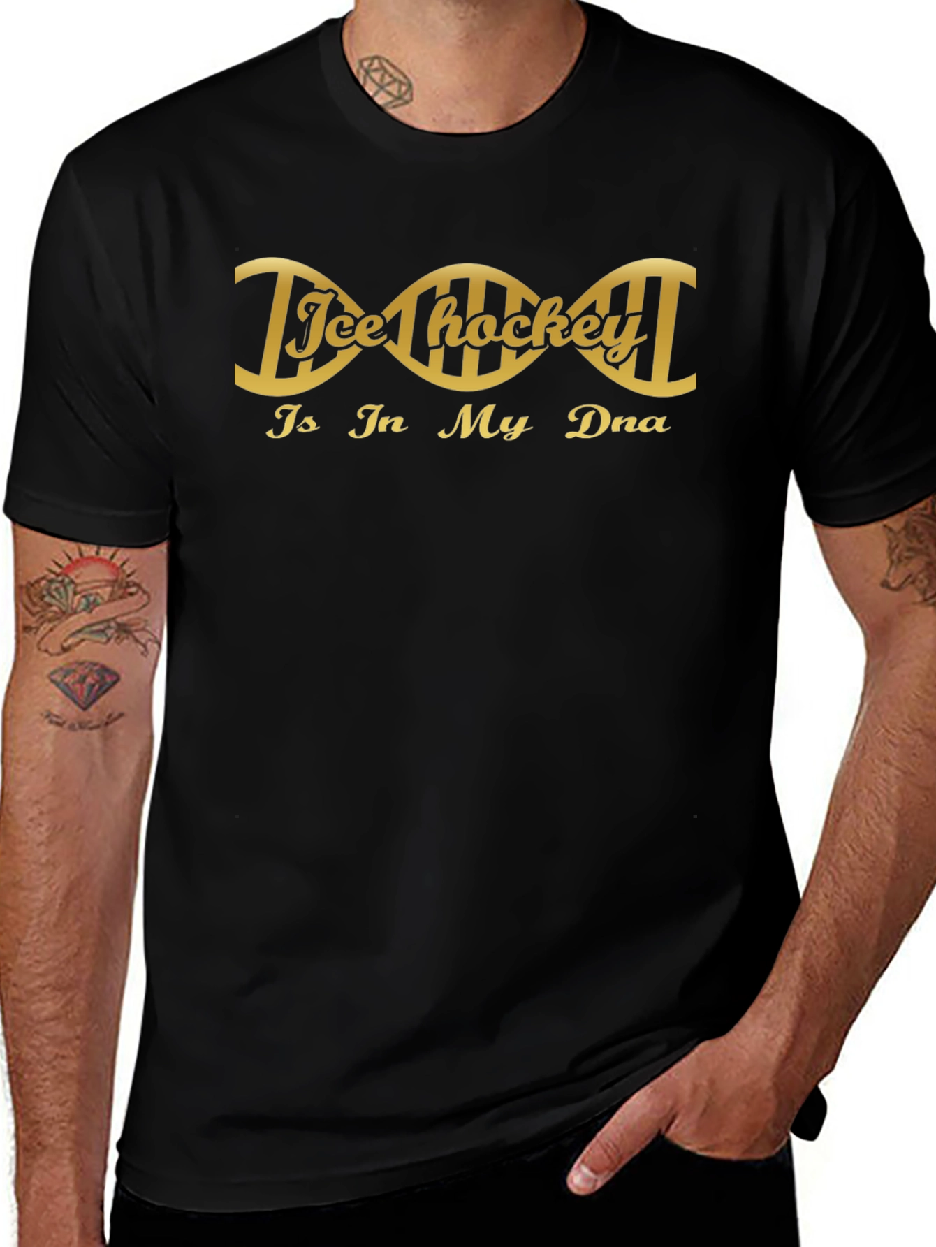 Ice Hockey is in My DNA Graphic Tee