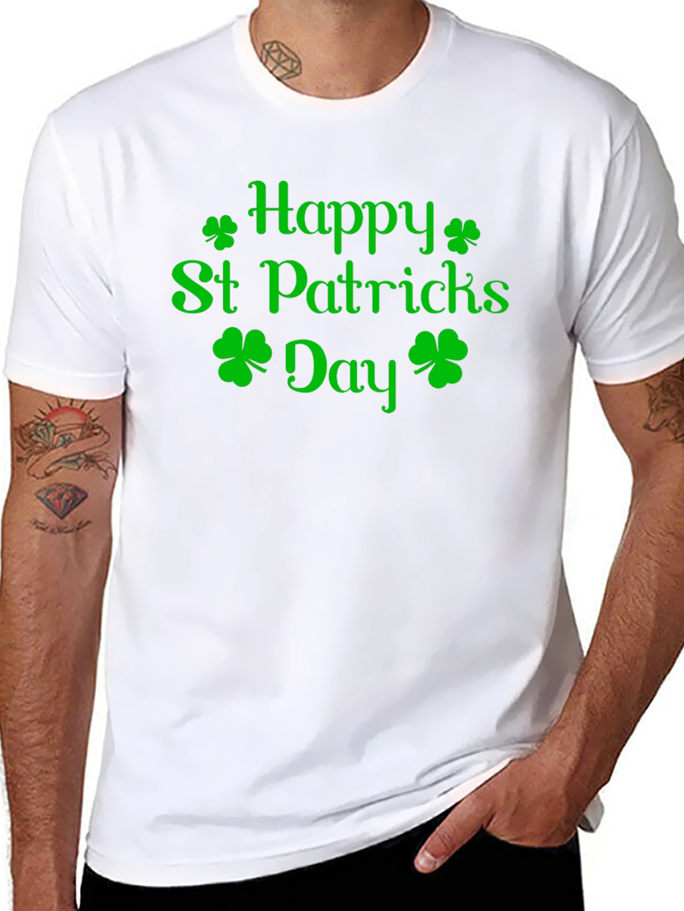 Happy St. Patricks Day Green Shamrock T-Shirt