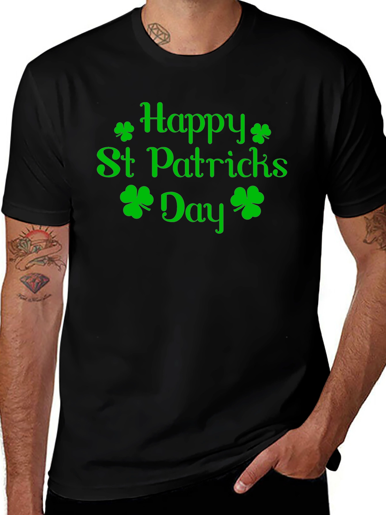 Happy St. Patricks Day Green Shamrock T-Shirt