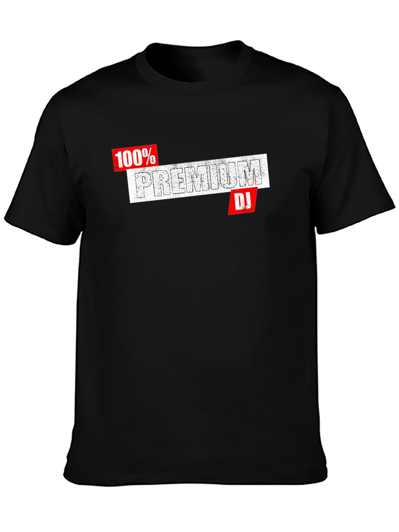 Premium DJ Graphic Tee - Black Cotton T-Shirt