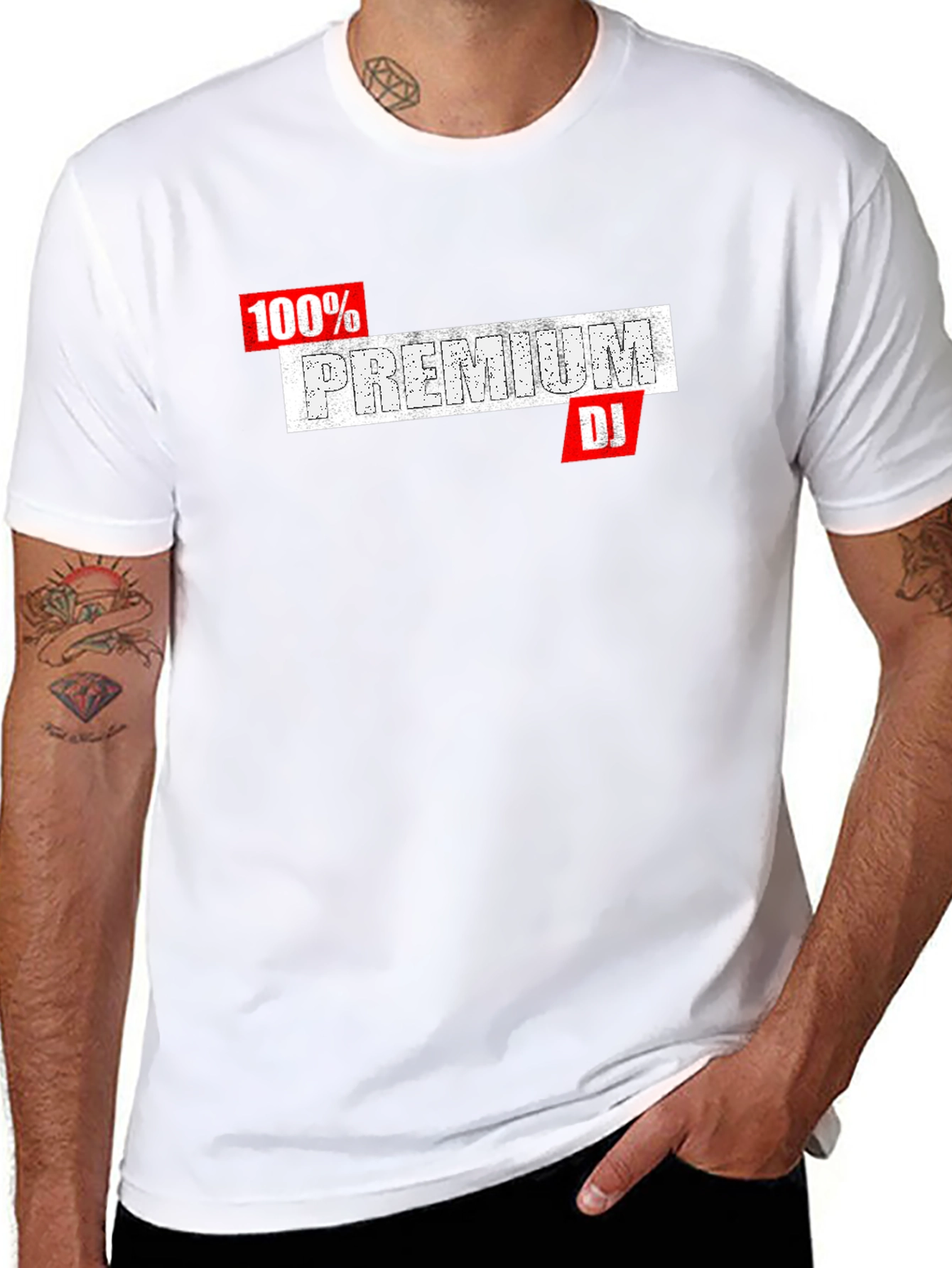 Premium DJ Graphic Tee - Black Cotton T-Shirt