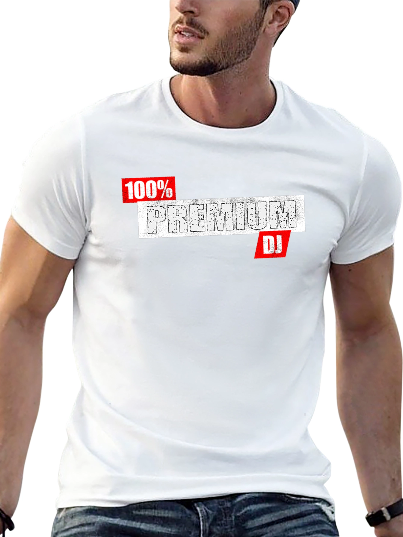 Premium DJ Graphic Tee - Black Cotton T-Shirt