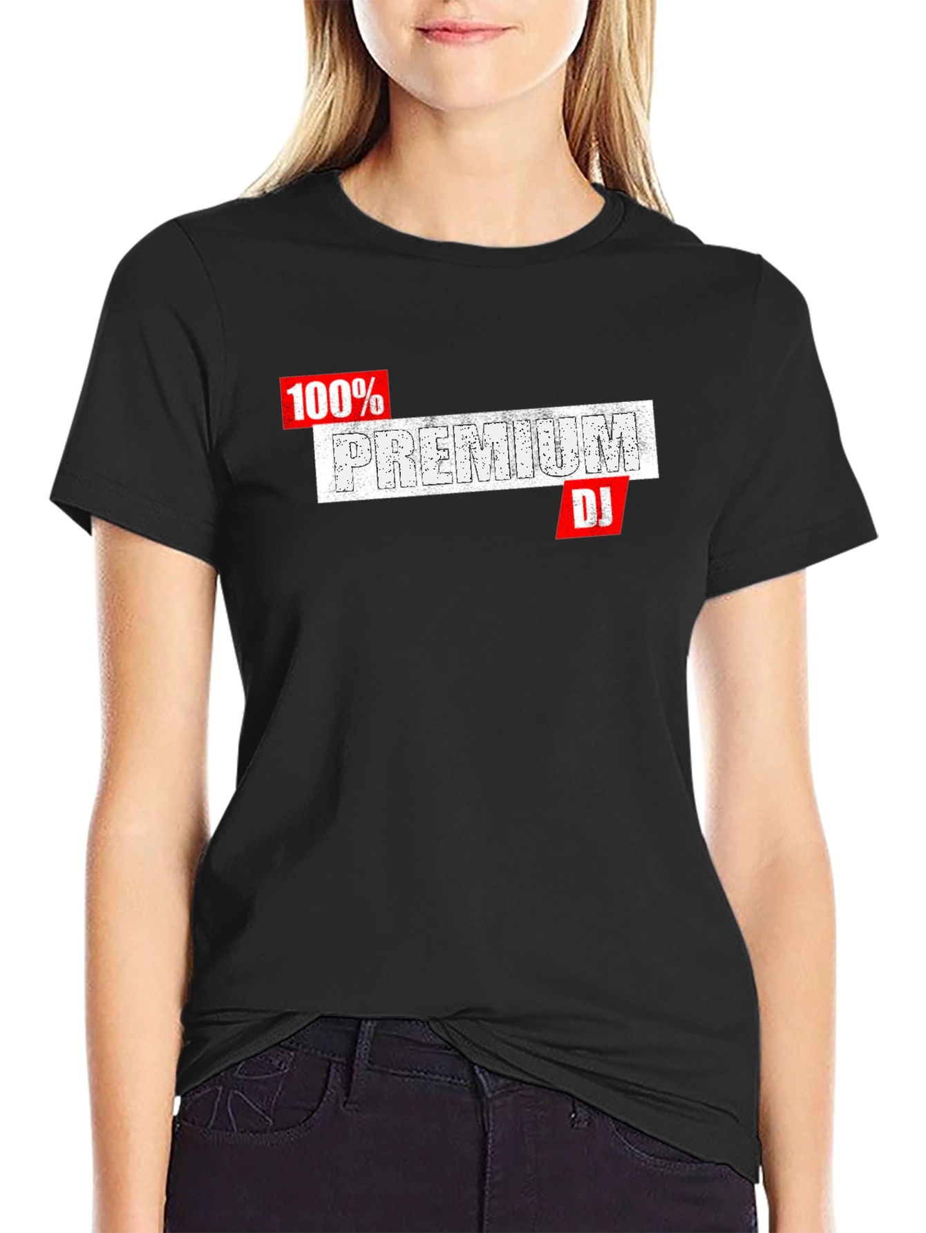 Premium DJ Graphic Tee - Black Cotton T-Shirt