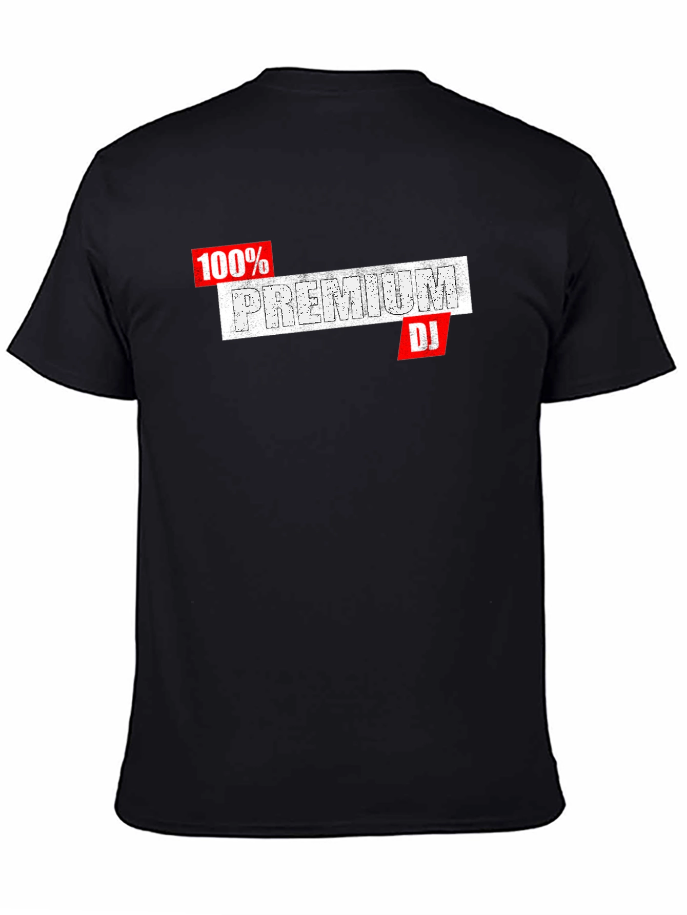 Premium DJ Graphic Tee - Black Cotton T-Shirt