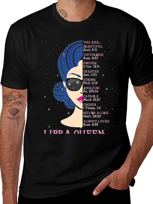 Libra Queen Graphic T-Shirt - Zodiac Birthday Gift