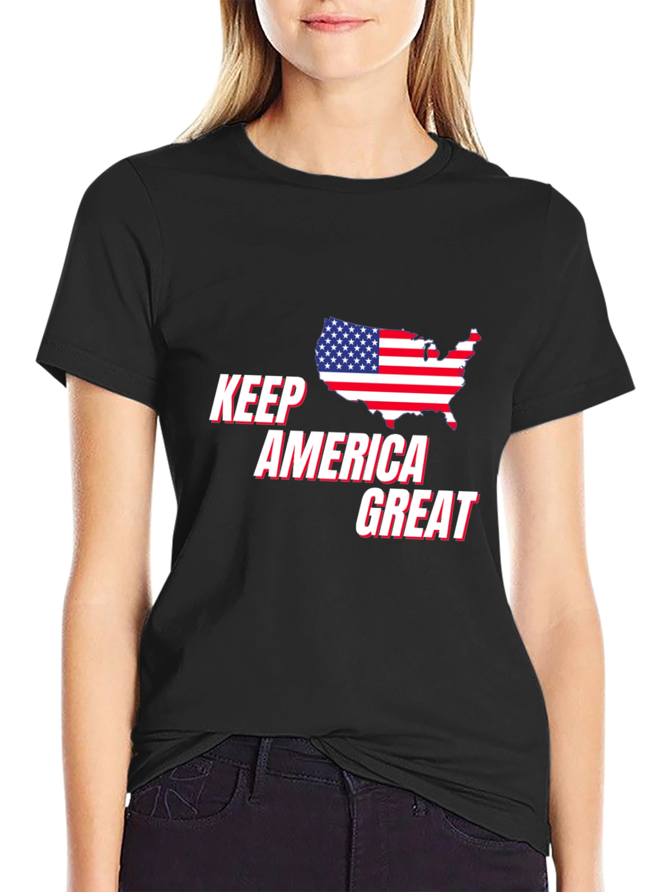 Keep America Great T-Shirt Patriotic USA Flag Graphic Tee