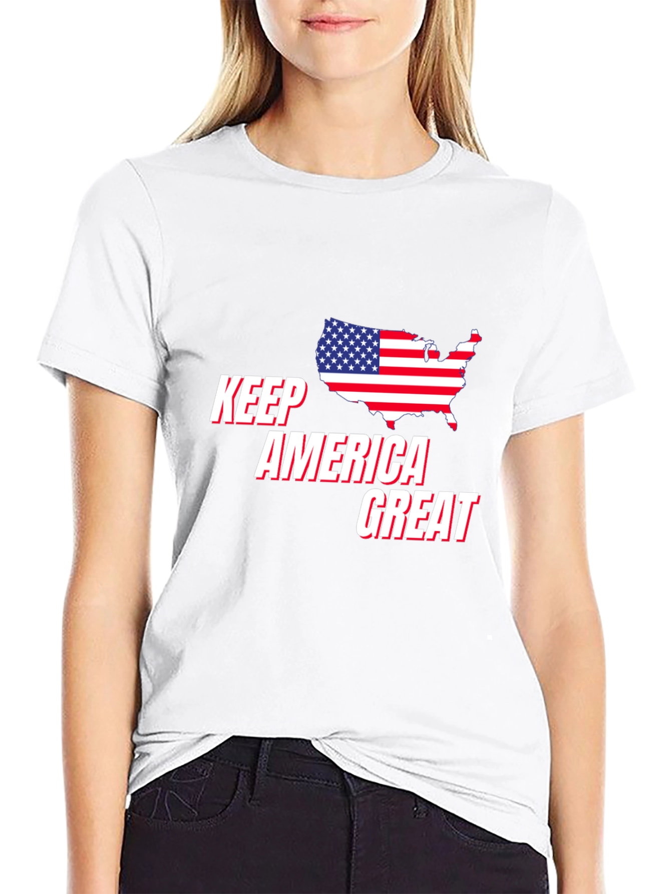 Keep America Great T-Shirt Patriotic USA Flag Graphic Tee