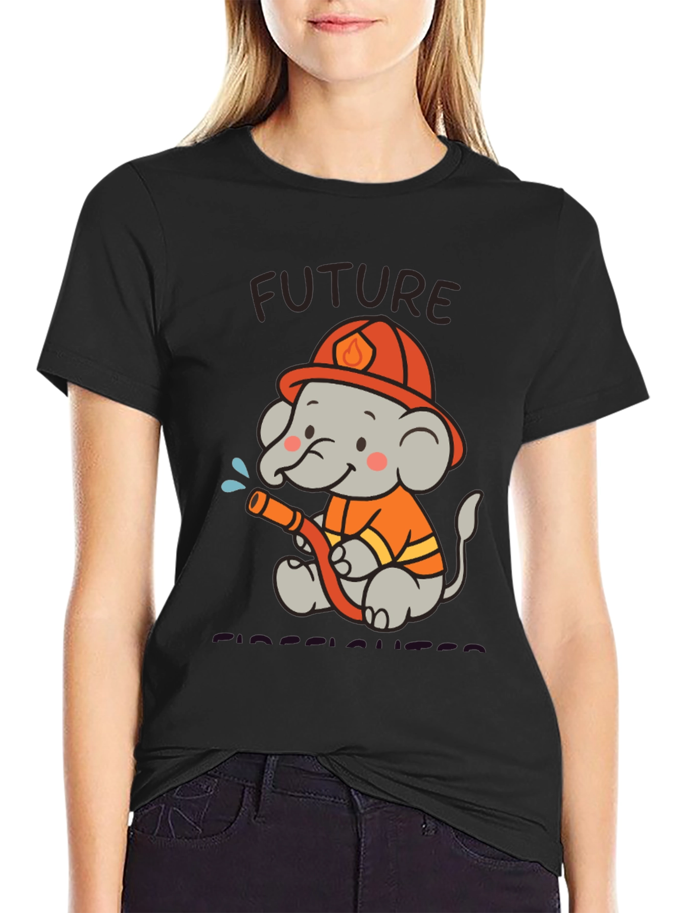Future Firefighter Elephant T-Shirt