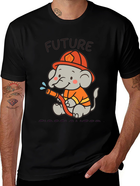 Future Firefighter Elephant T-Shirt