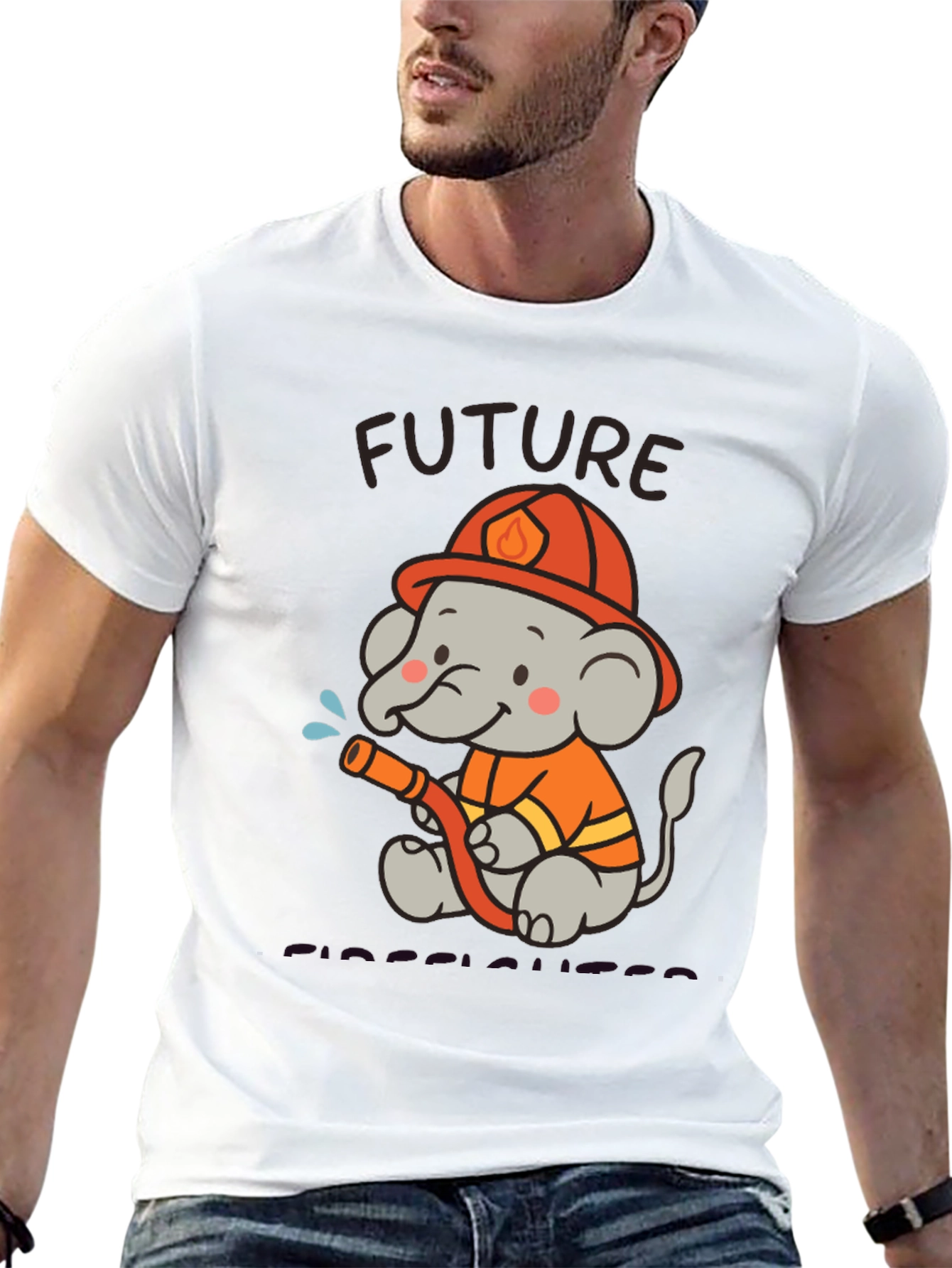 Future Firefighter Elephant T-Shirt